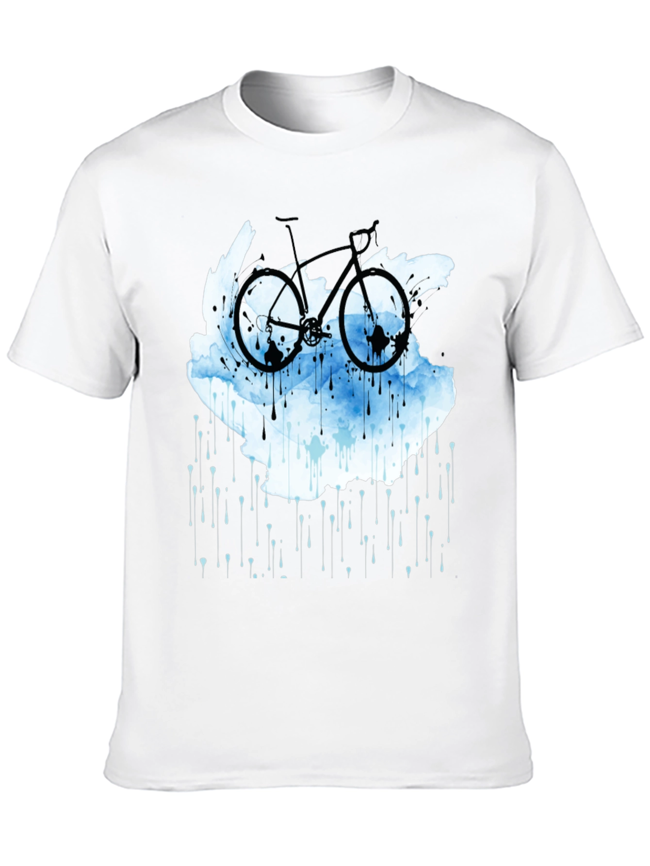 Bike in the Rain Black T-Shirt