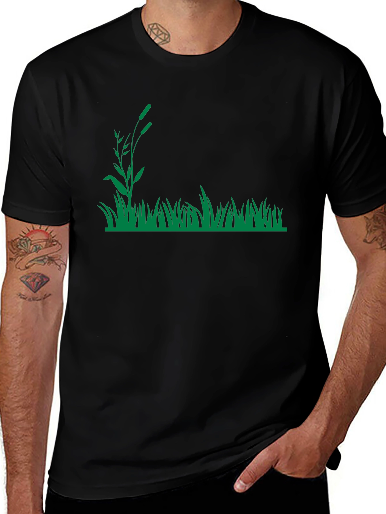 Nature Inspired Black T-Shirt