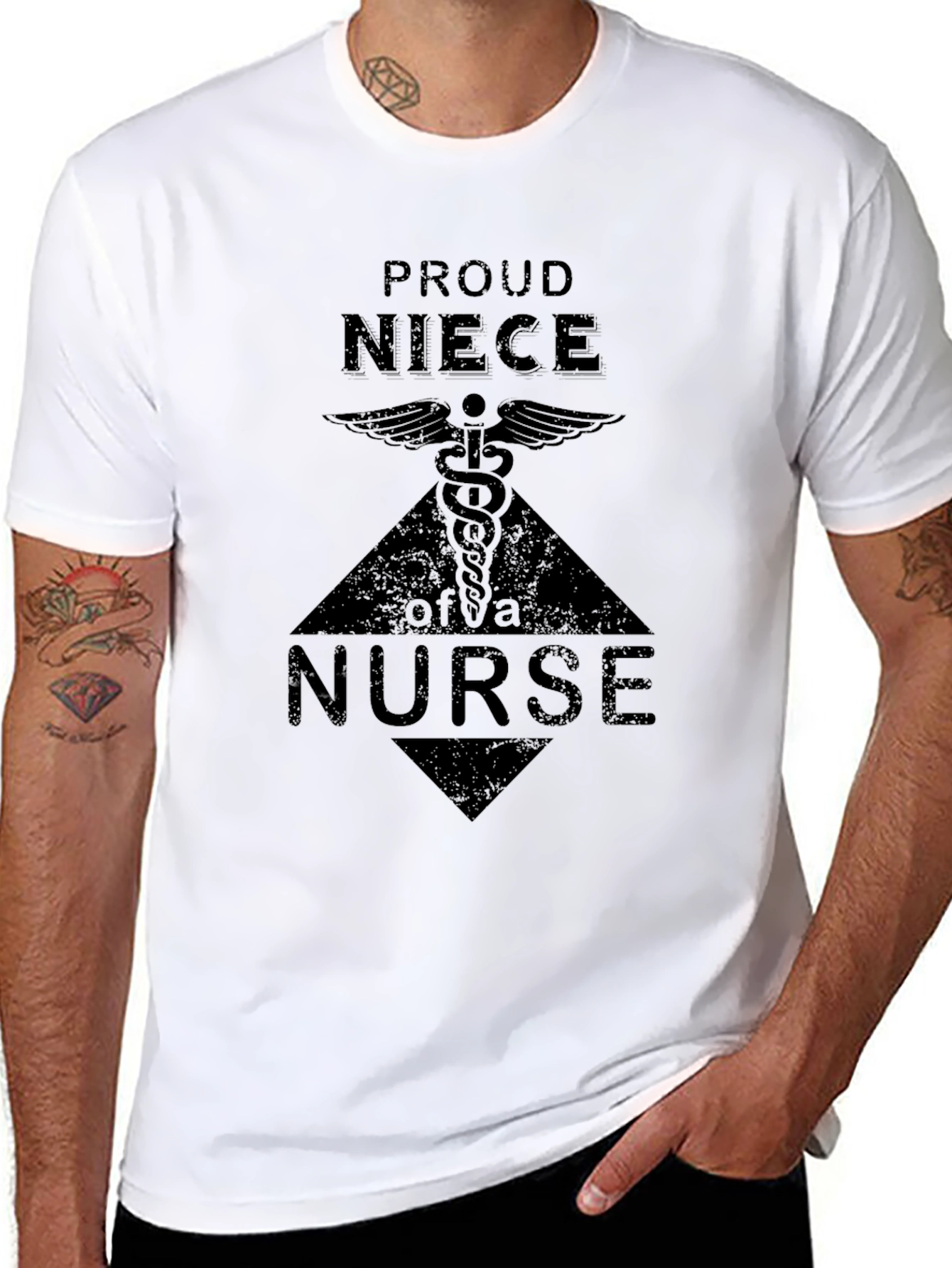 Proud Niece of a Nurse Graphic T-Shirt