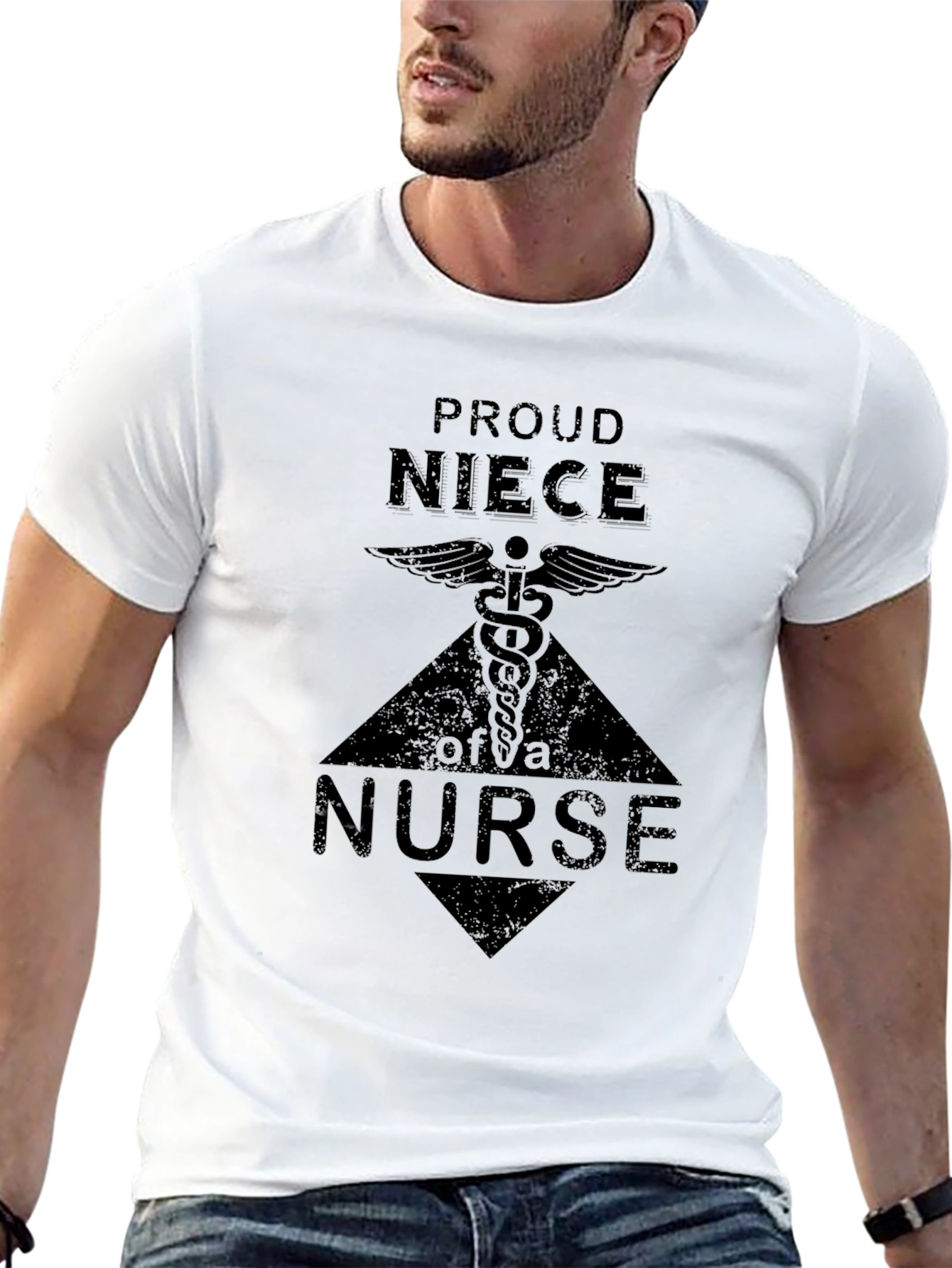 Proud Niece of a Nurse Graphic T-Shirt