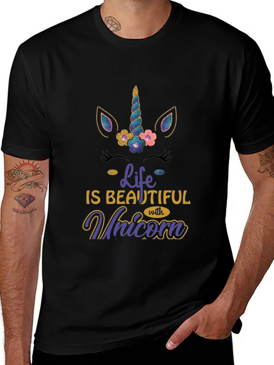 Life is Beautiful with Unicorn T-Shirt