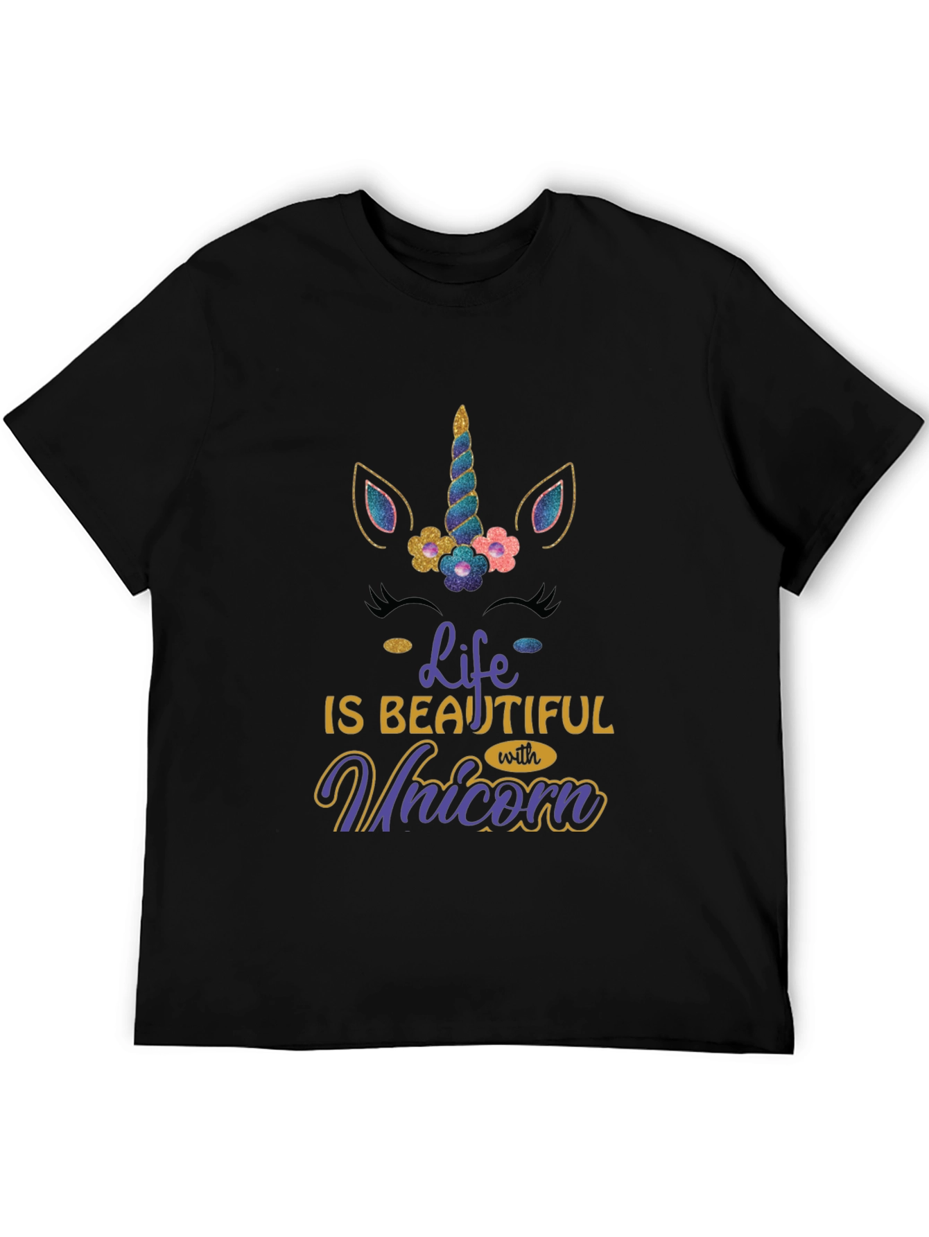 Life is Beautiful with Unicorn T-Shirt