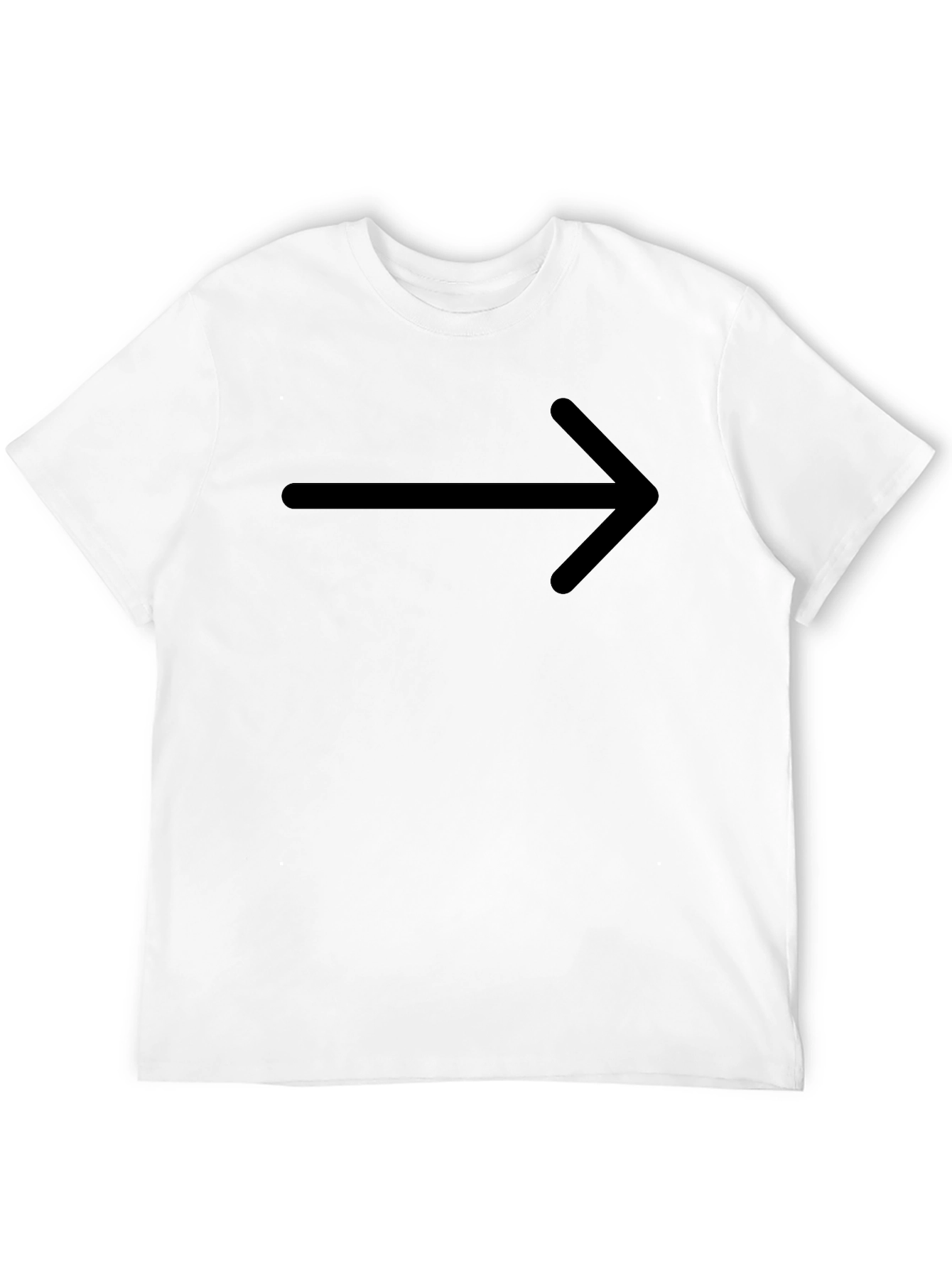 Right Arrow Graphic T-Shirt - Classic Black
