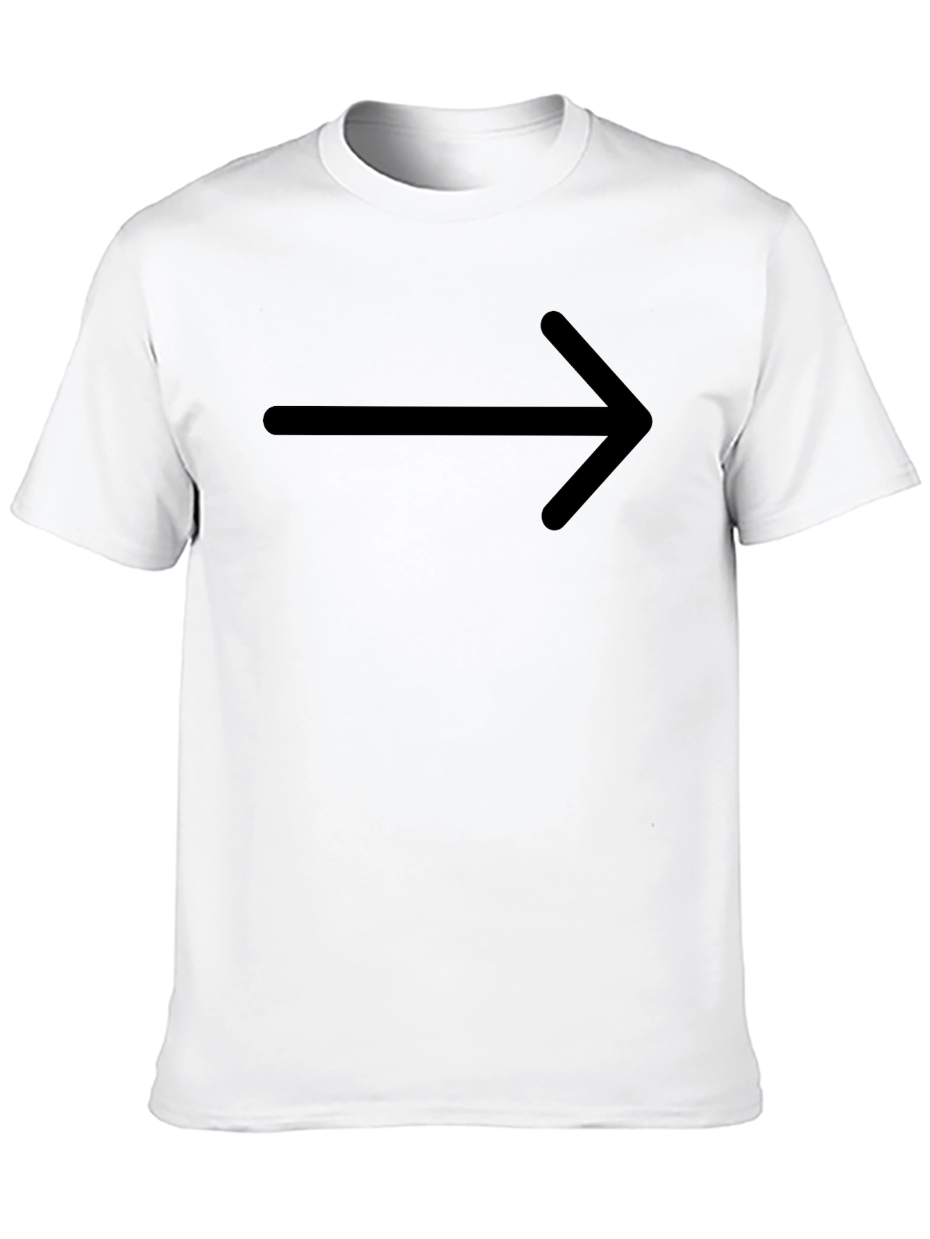 Right Arrow Graphic T-Shirt - Classic Black
