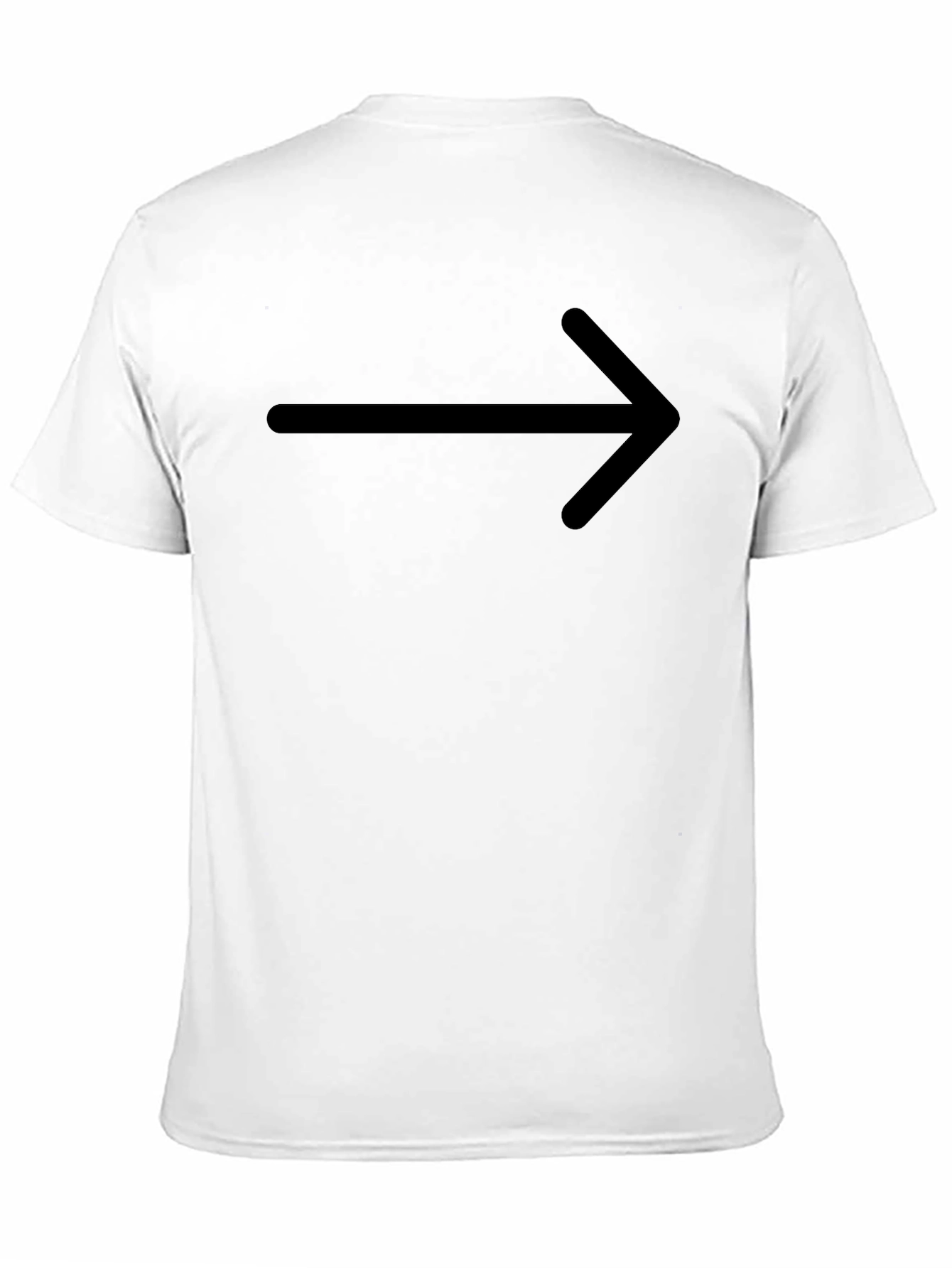 Right Arrow Graphic T-Shirt - Classic Black