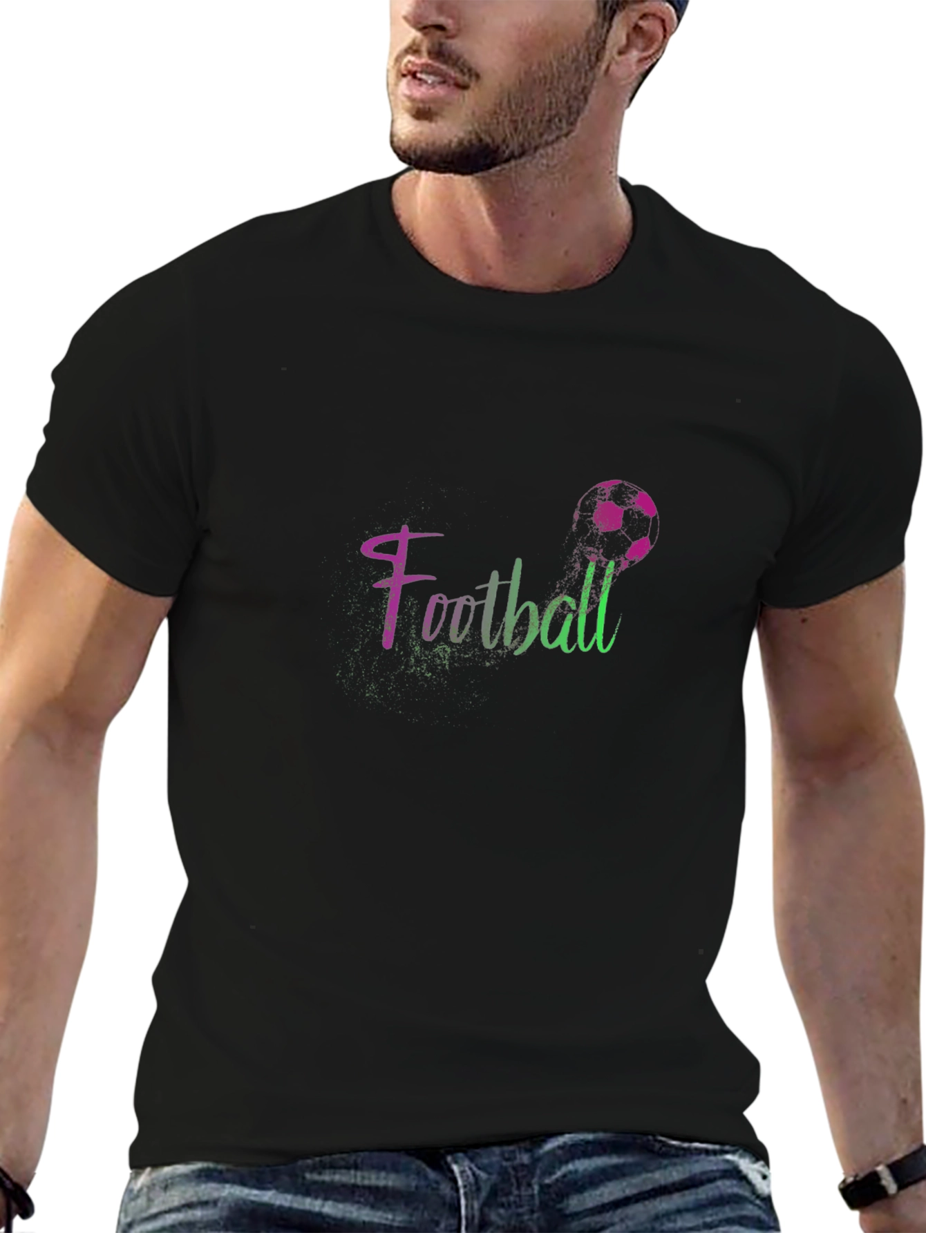 Football Graphic Tee - Stylish & Sporty