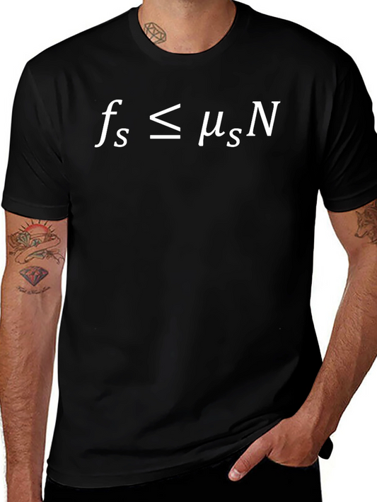 Science T-Shirt - Friction Formula Graphic Tee