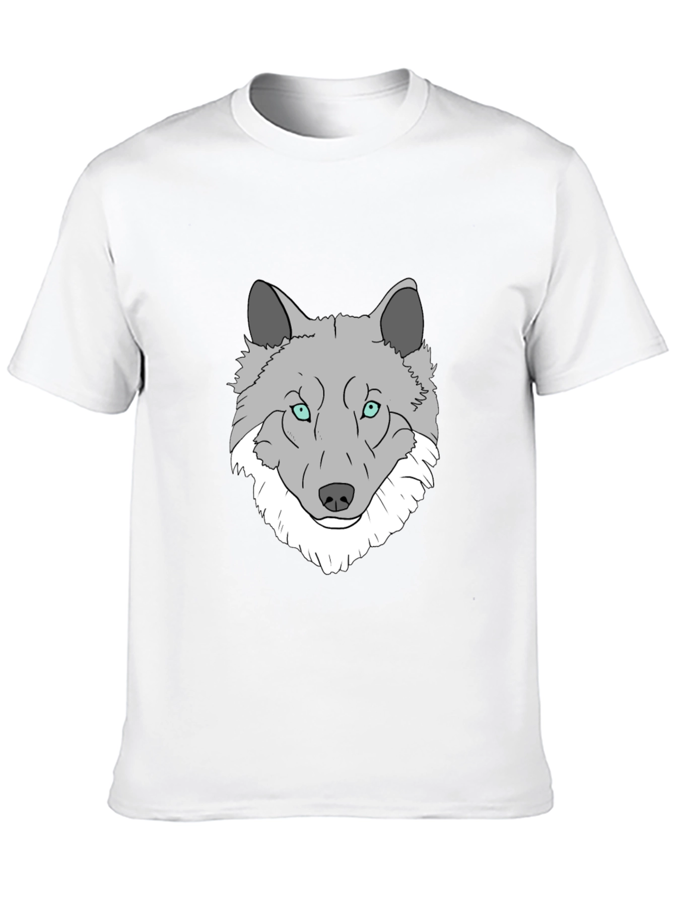 Wolf Graphic Print T-Shirt - Stylish Mens Tee