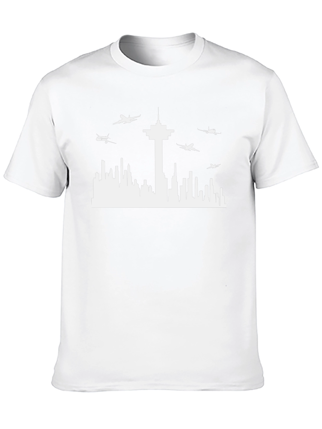 City Skyline Black Tee
