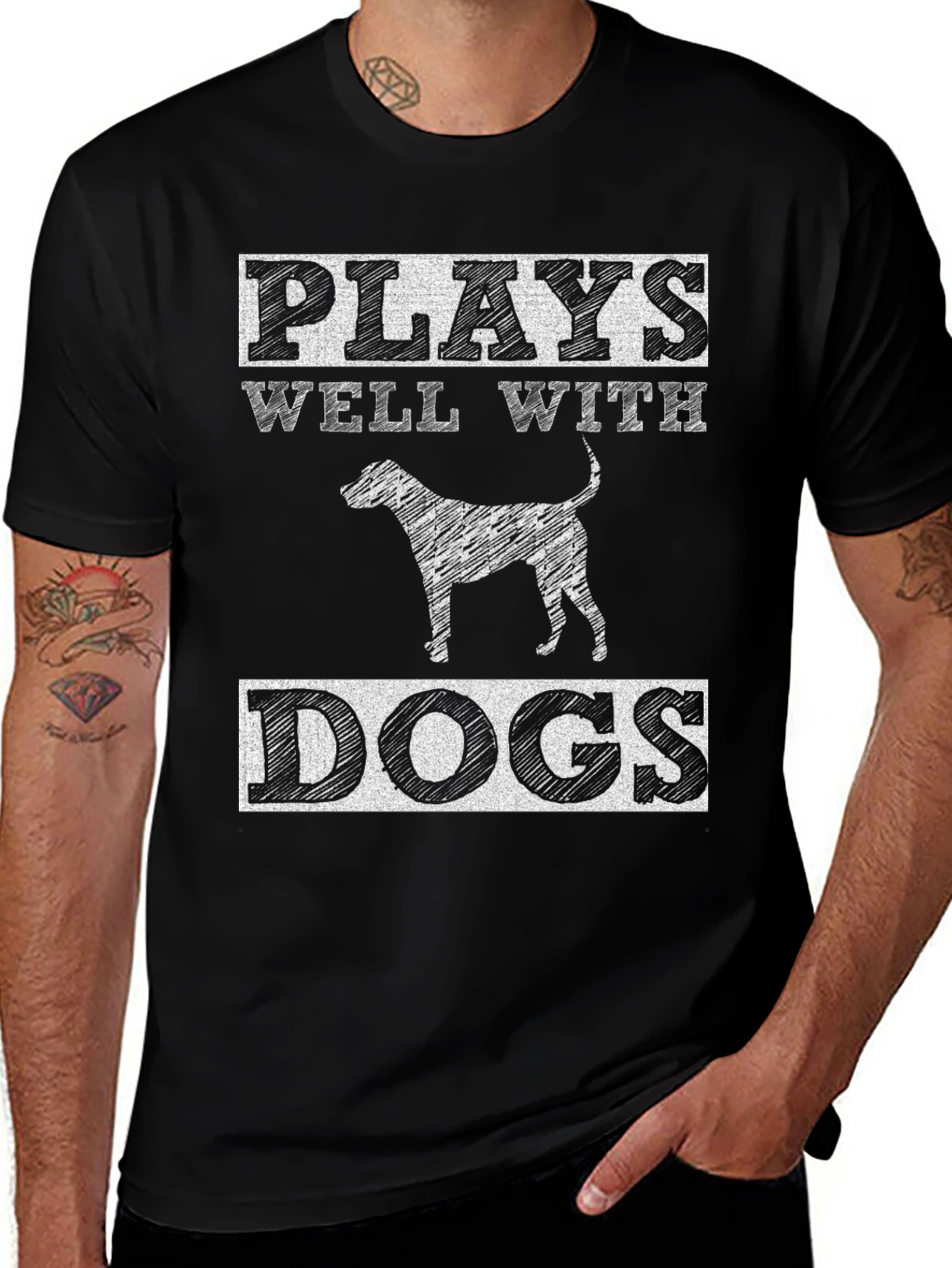Plays Well With Dogs T-Shirt