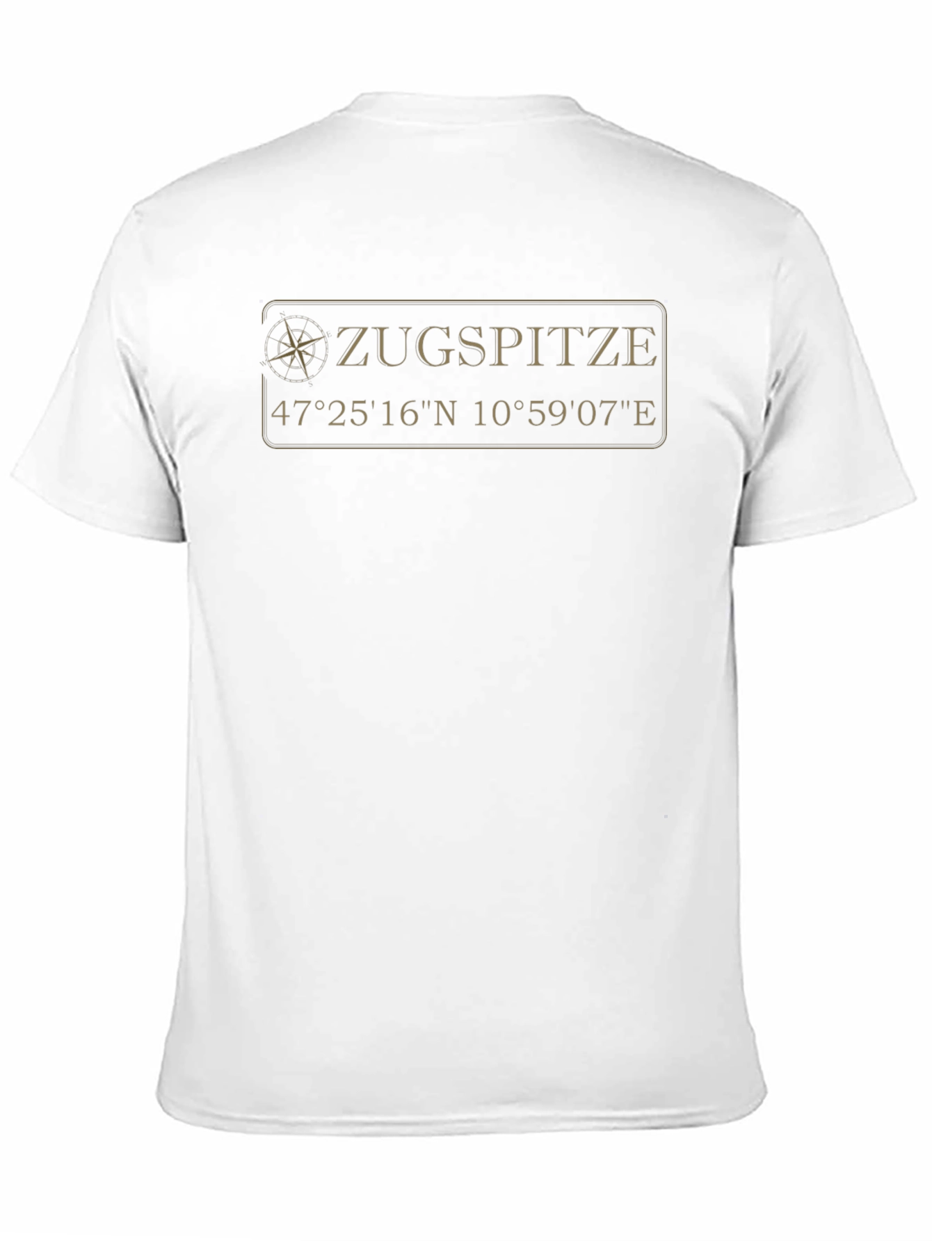 Zugspitze Coordinates Black T-Shirt