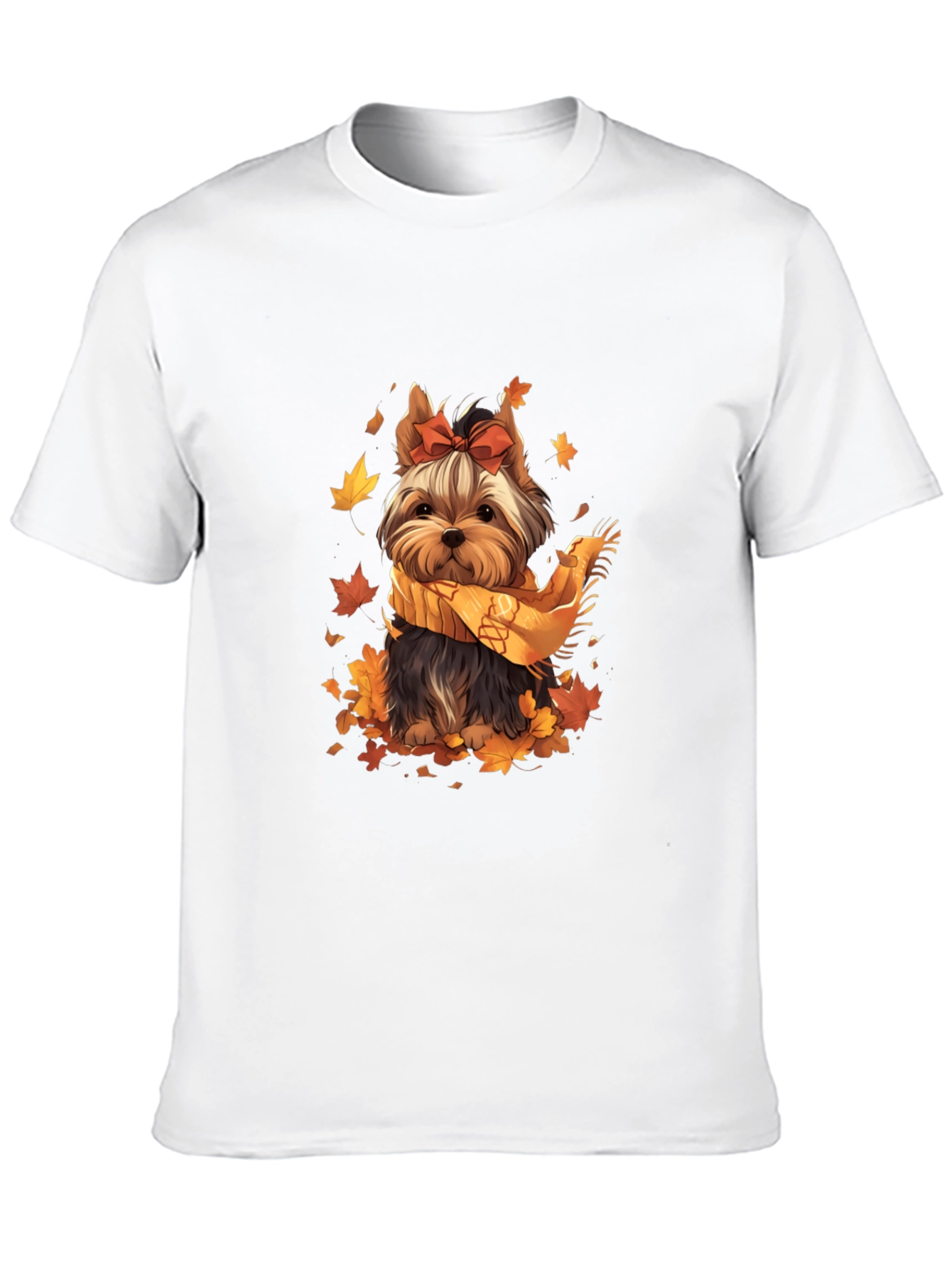 Autumn Yorkie Dog T-Shirt