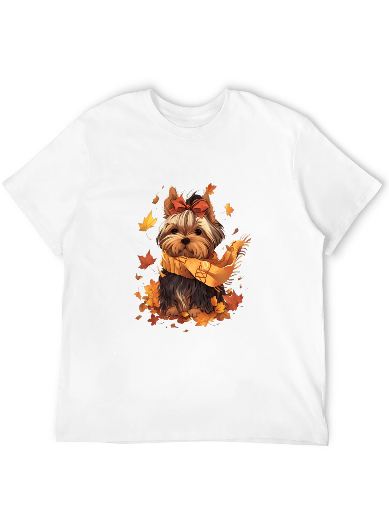 Autumn Yorkie Dog T-Shirt