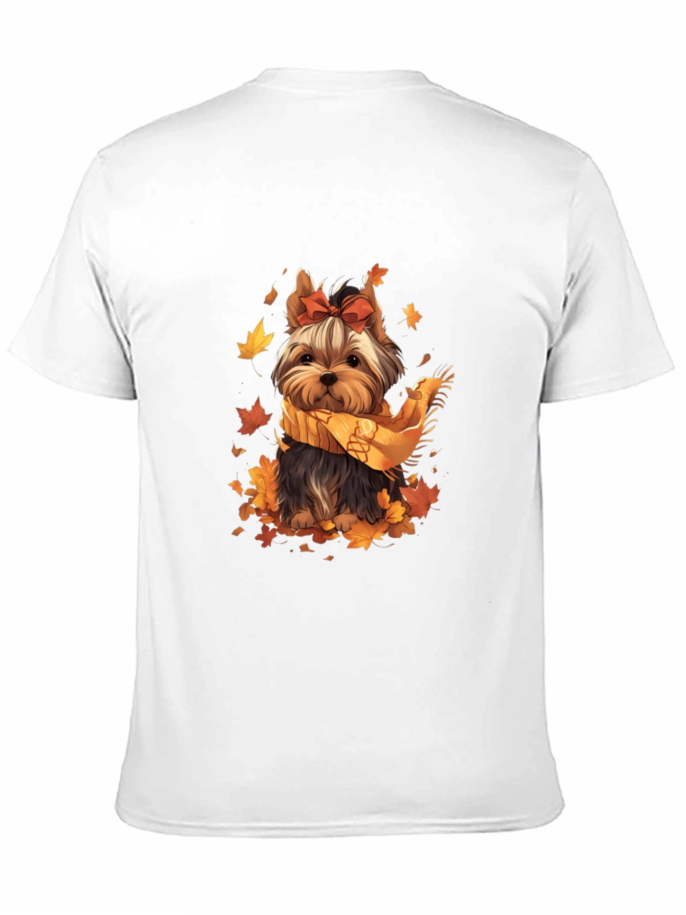 Autumn Yorkie Dog T-Shirt