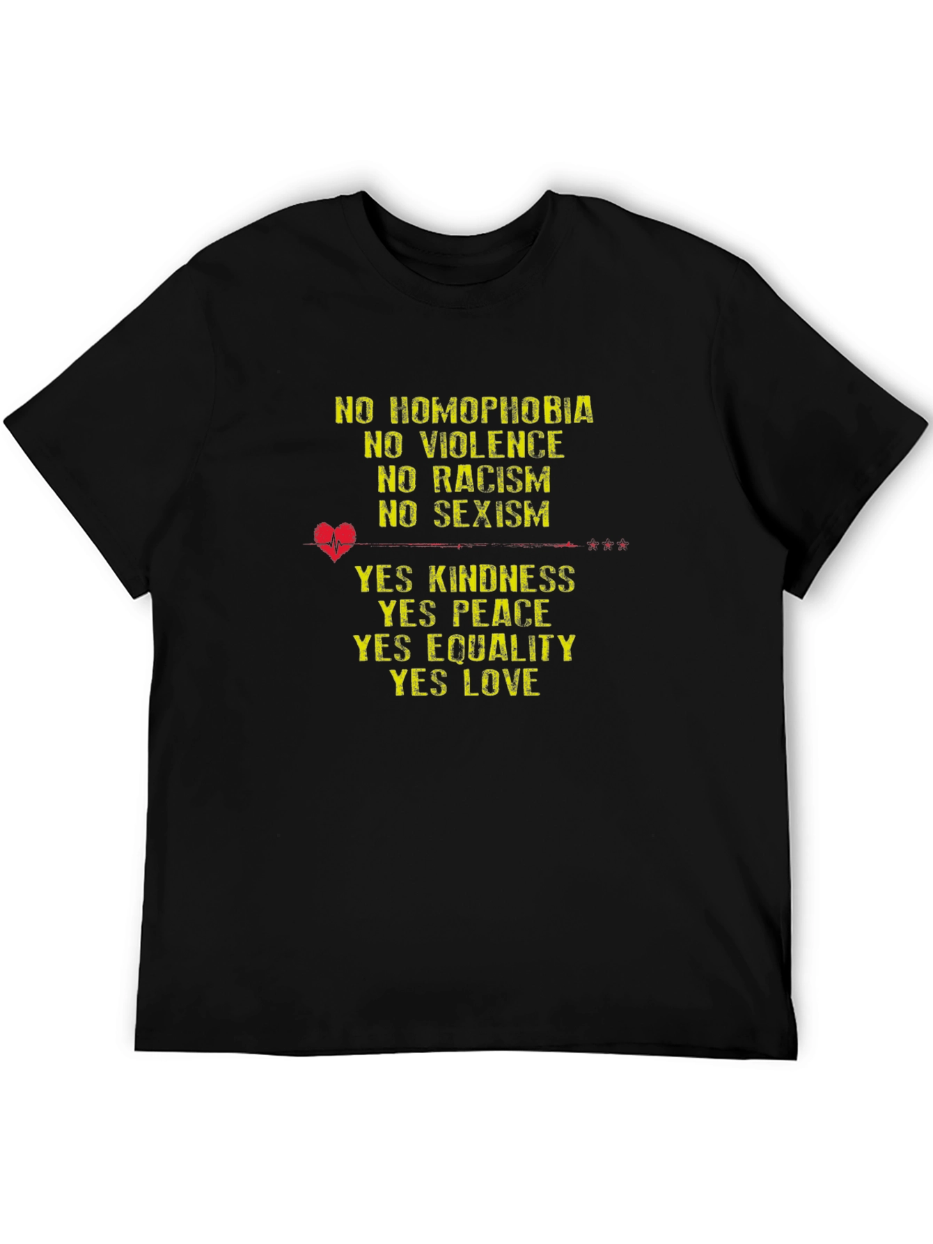 Equality T-Shirt: No Homophobia Racism Sexism