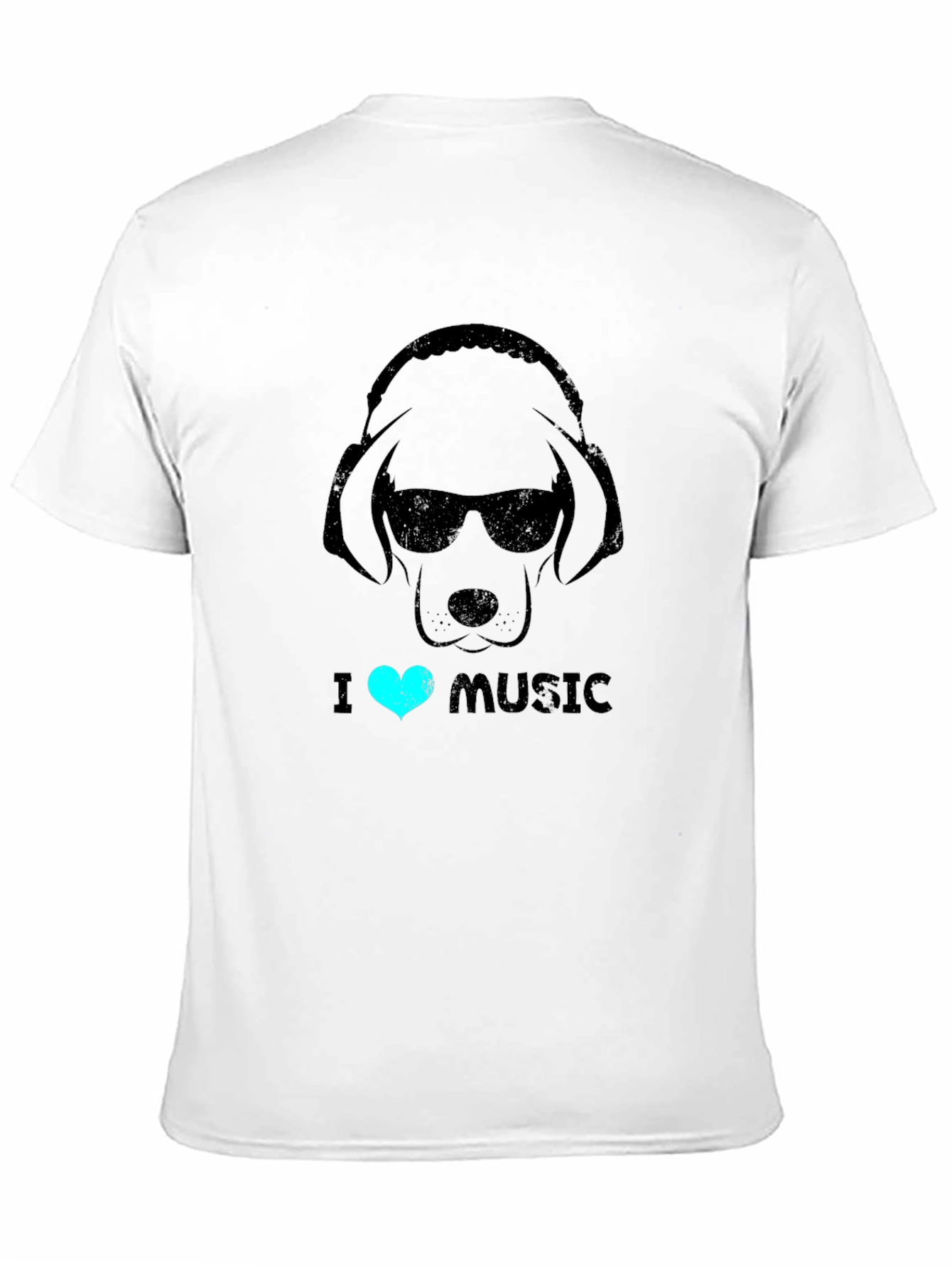 Dog Lover Music T-Shirt: Cool Canine with Headphones
