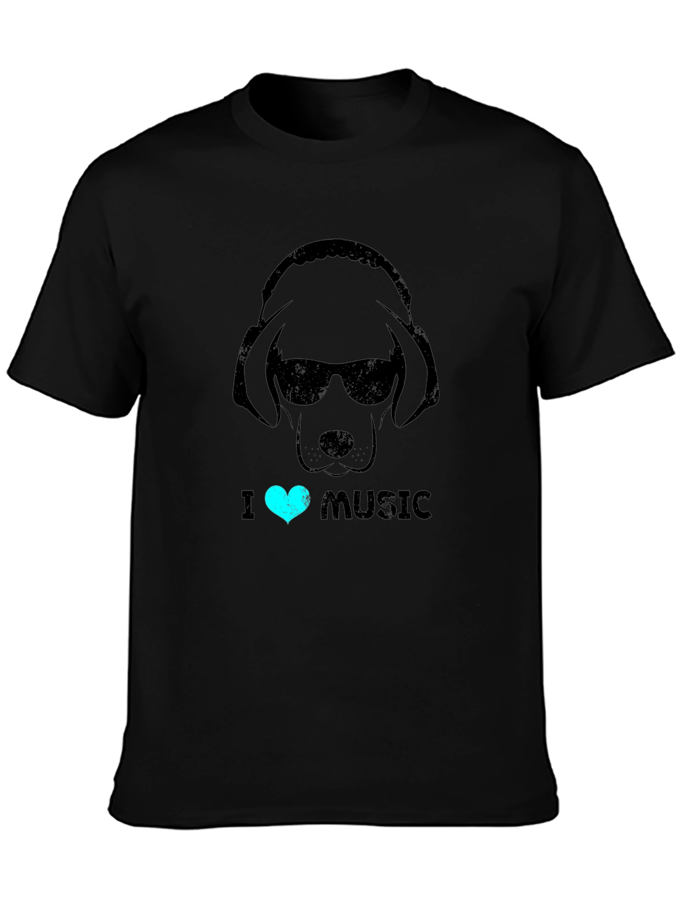 Dog Lover Music T-Shirt: Cool Canine with Headphones
