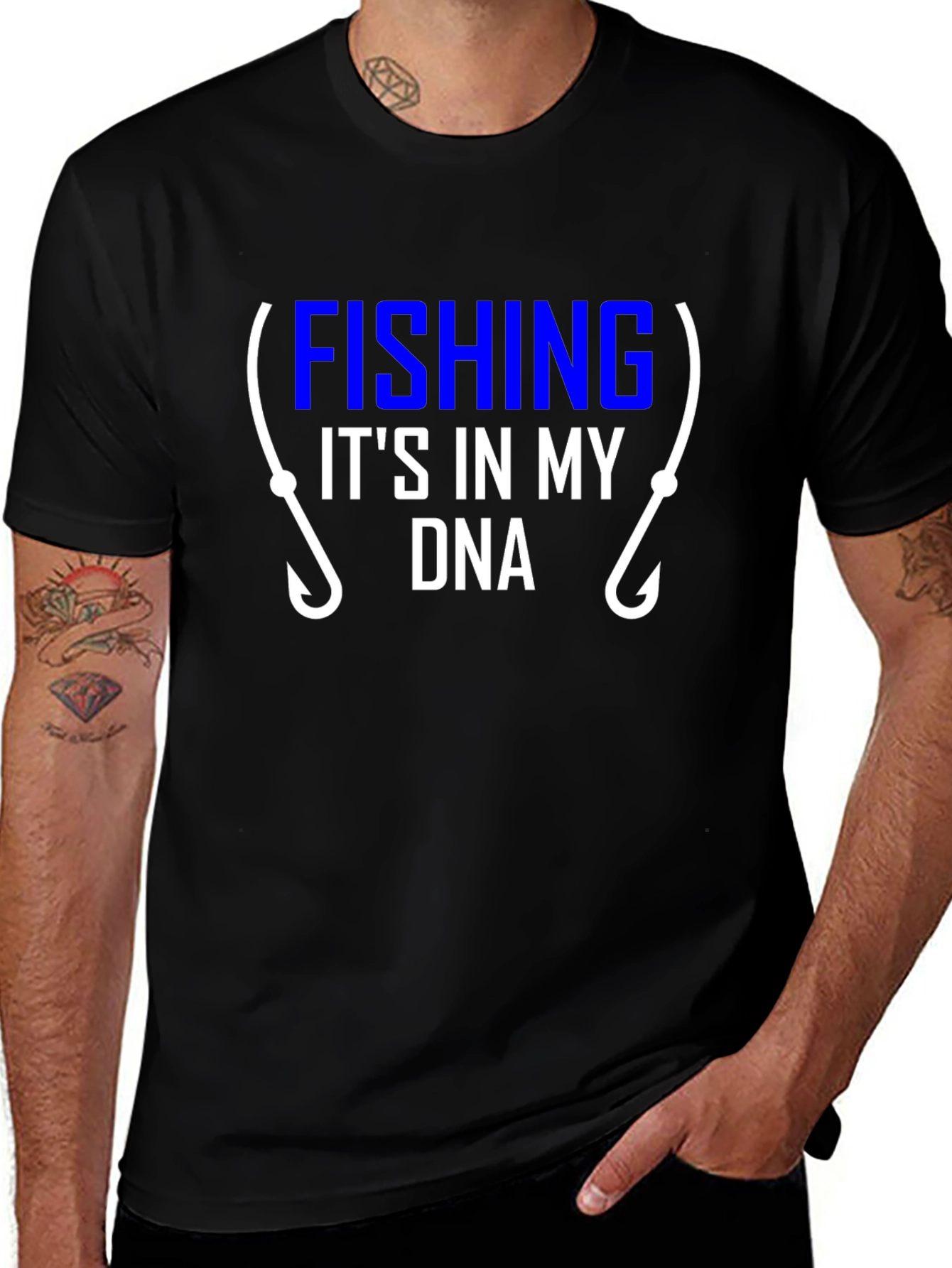 Fishing DNA Graphic T-Shirt | Fisherman Tee