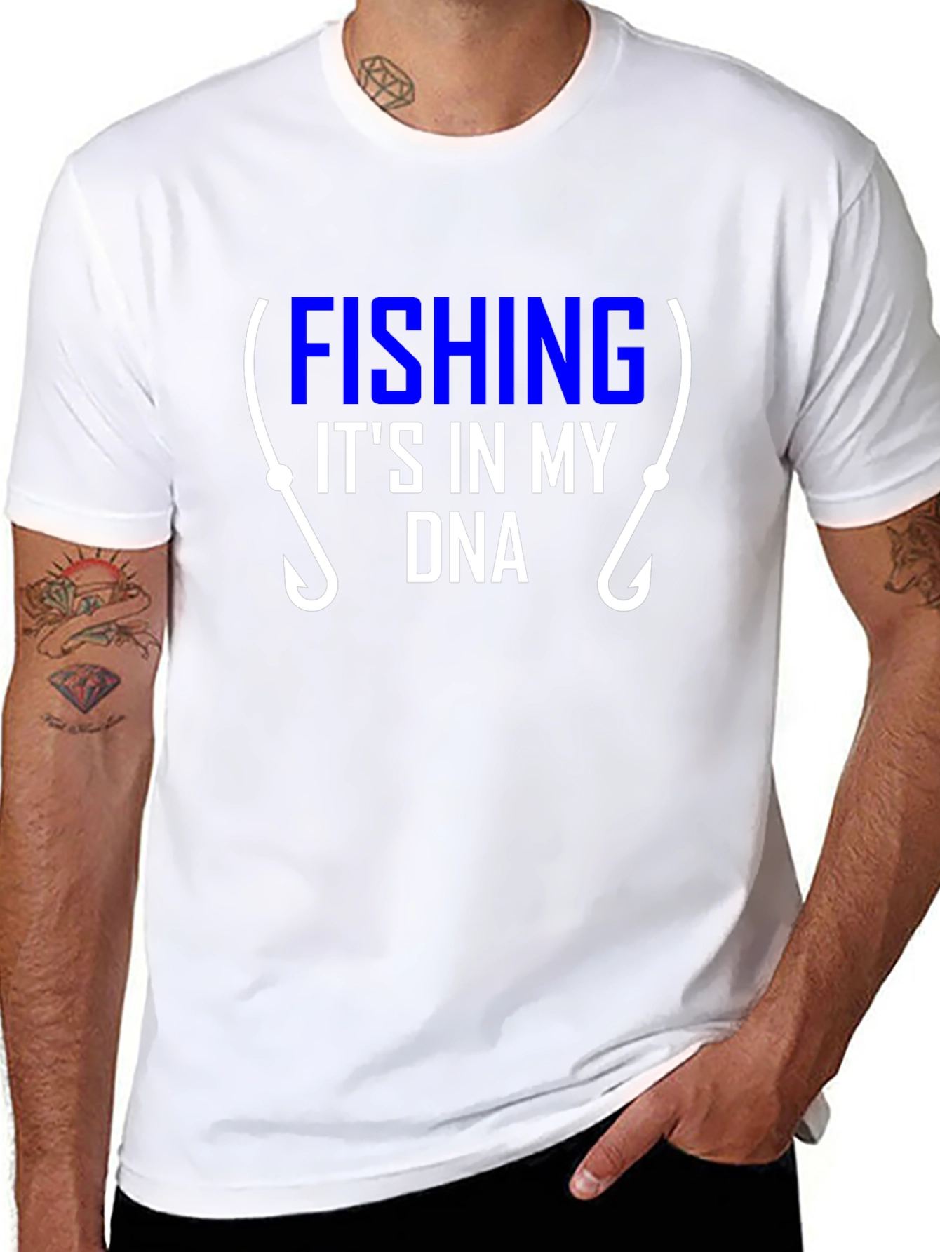 Fishing DNA Graphic T-Shirt | Fisherman Tee