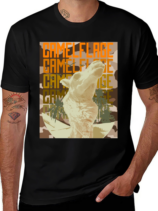 Camel Camouflage Graphic Tee