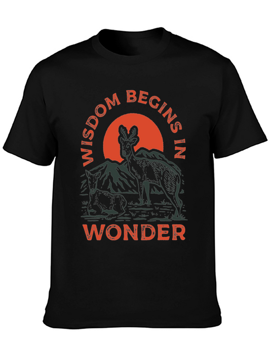 Wisdom Begins in Wonder Graphic Tee