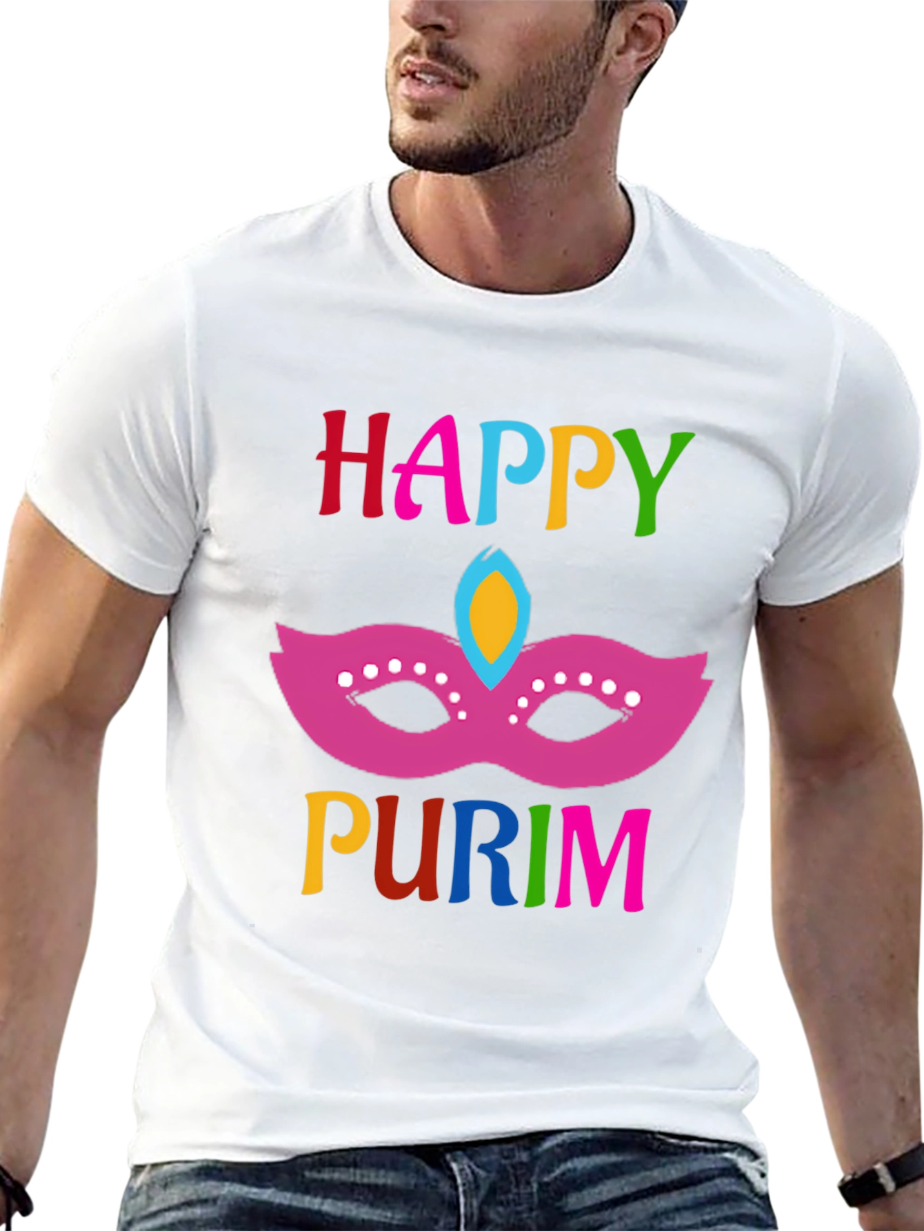 Happy Purim Mask T-Shirt