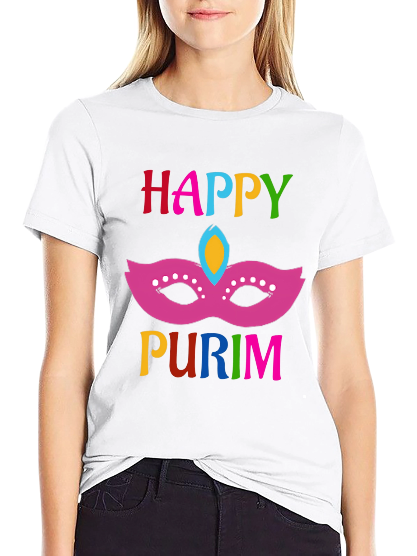 Happy Purim Mask T-Shirt