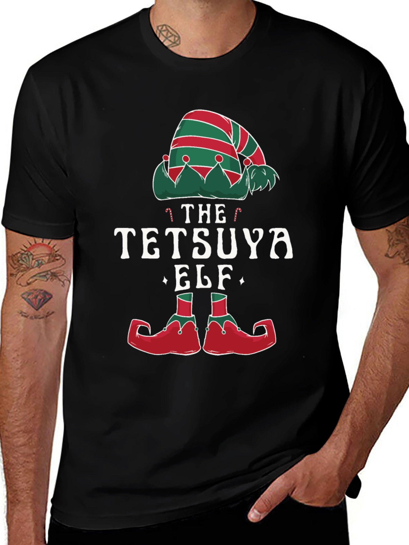 The Tetsuya Elf Funny Christmas T-Shirt