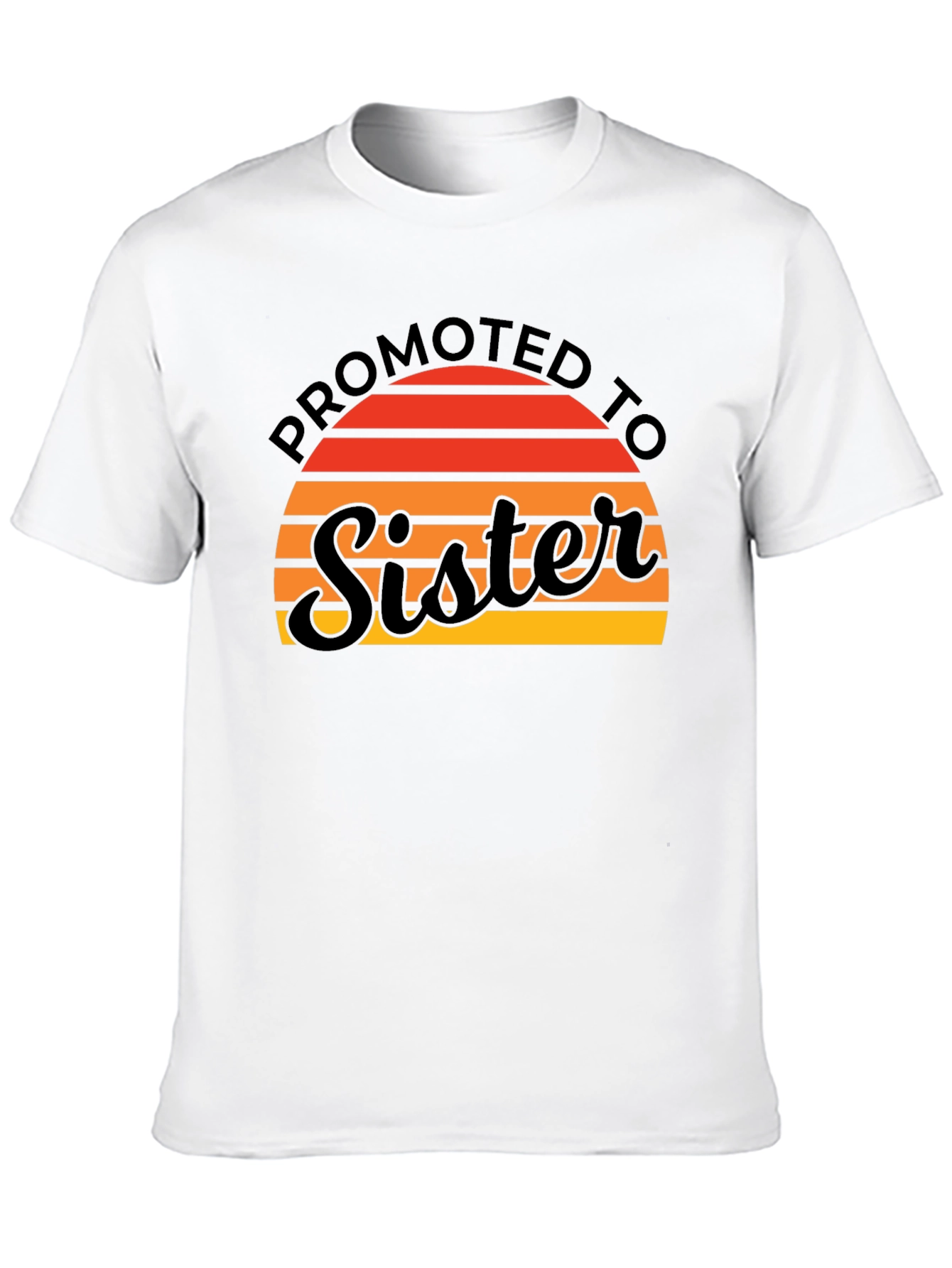 Promoted To Sister T-Shirt - Cute Sibling Reveal Tee