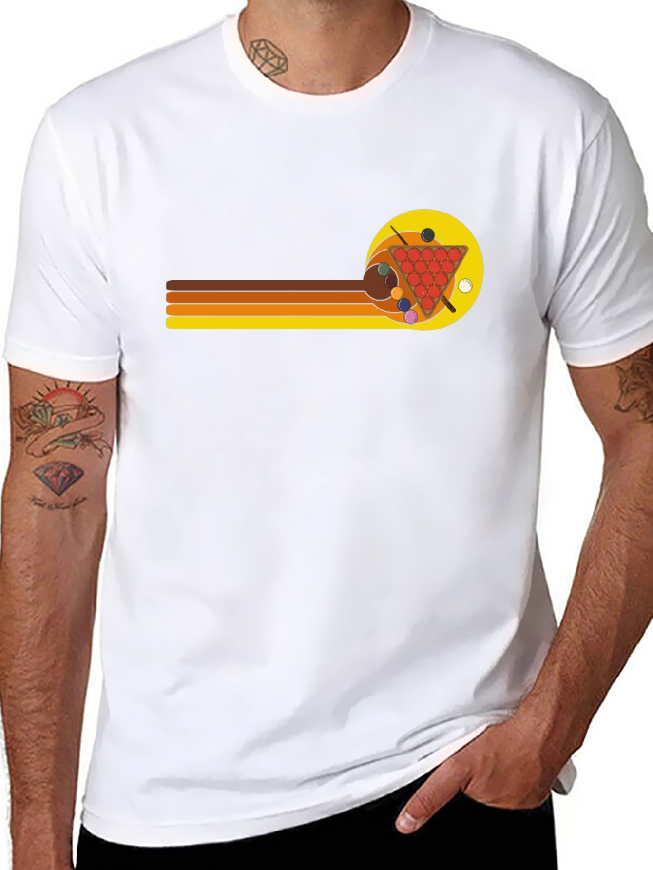 Retro Billiards T-Shirt - Pool Hall Style