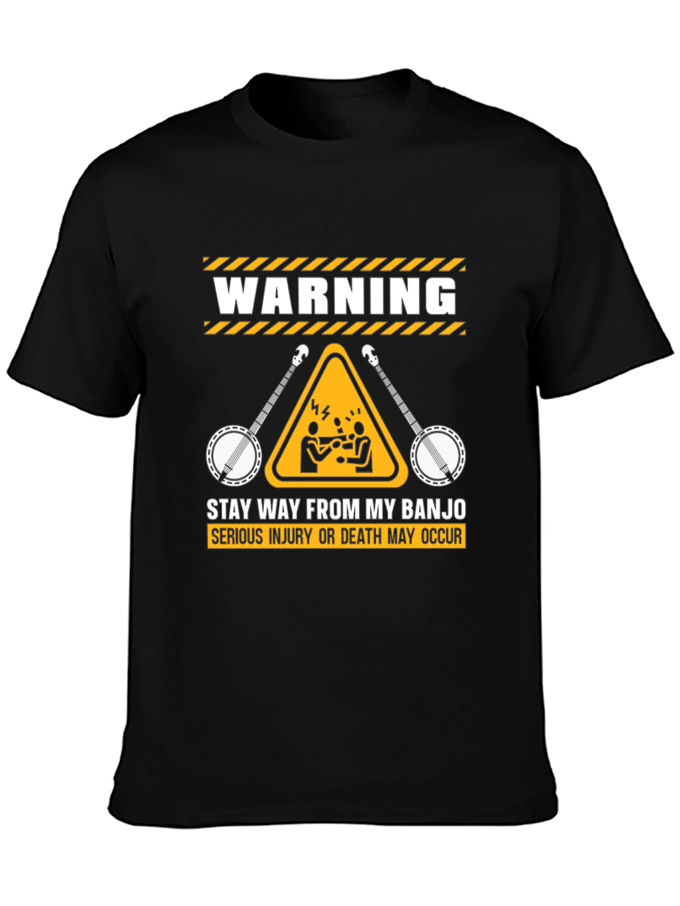 Warning Stay Away From My Banjo T-Shirt