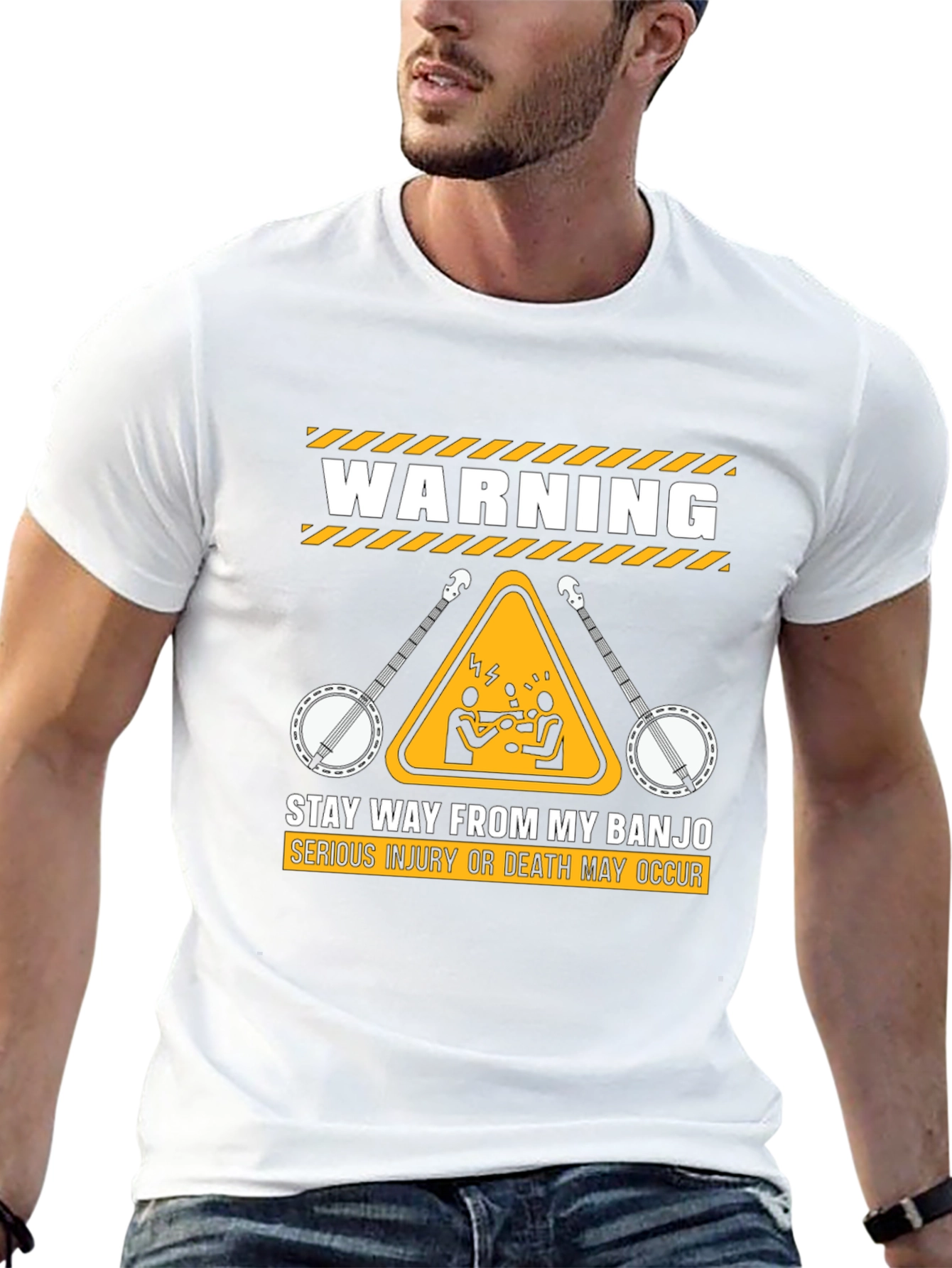 Warning Stay Away From My Banjo T-Shirt