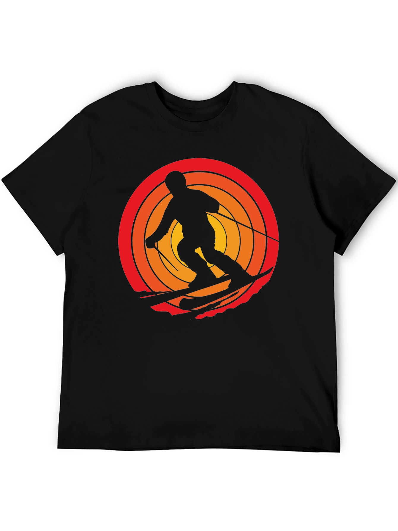 Retro Skiing Graphic Tee