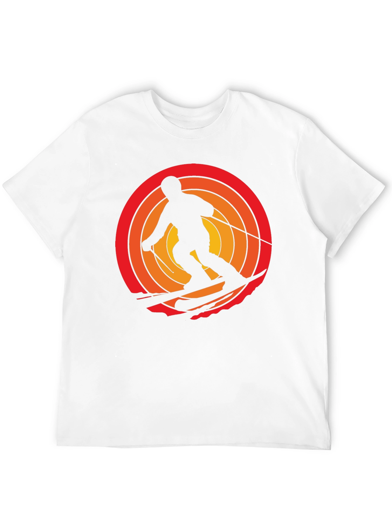 Retro Skiing Graphic Tee