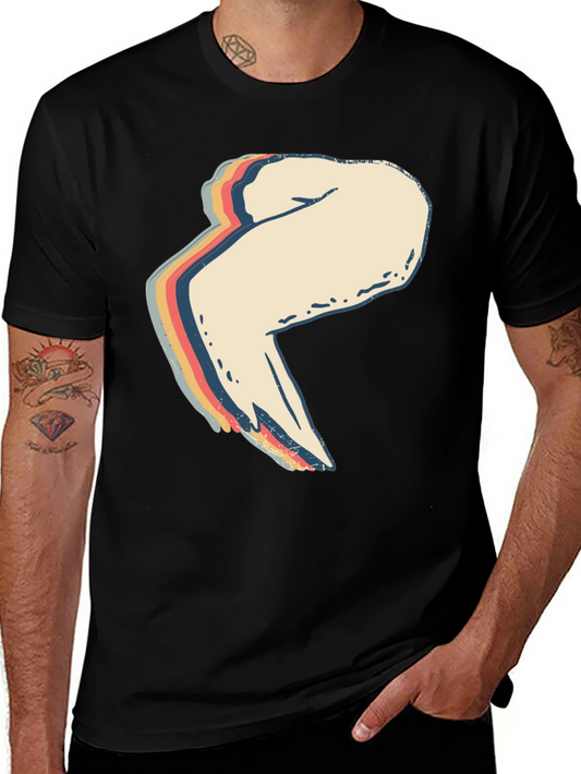 Retro Arm Muscle T-Shirt - Vintage Gym Workout Tee
