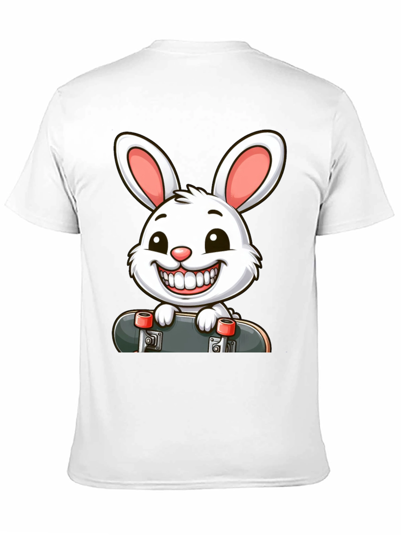 Rabbit Skateboard Graphic T-Shirt