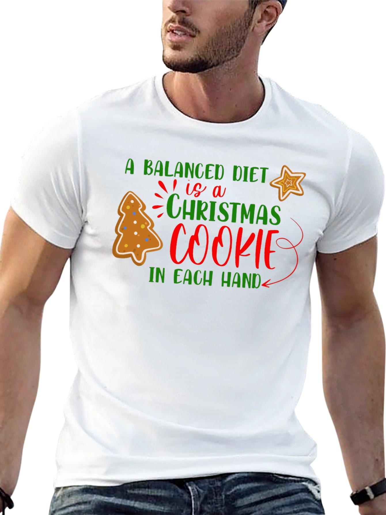 Christmas Cookie Balanced Diet T-Shirt