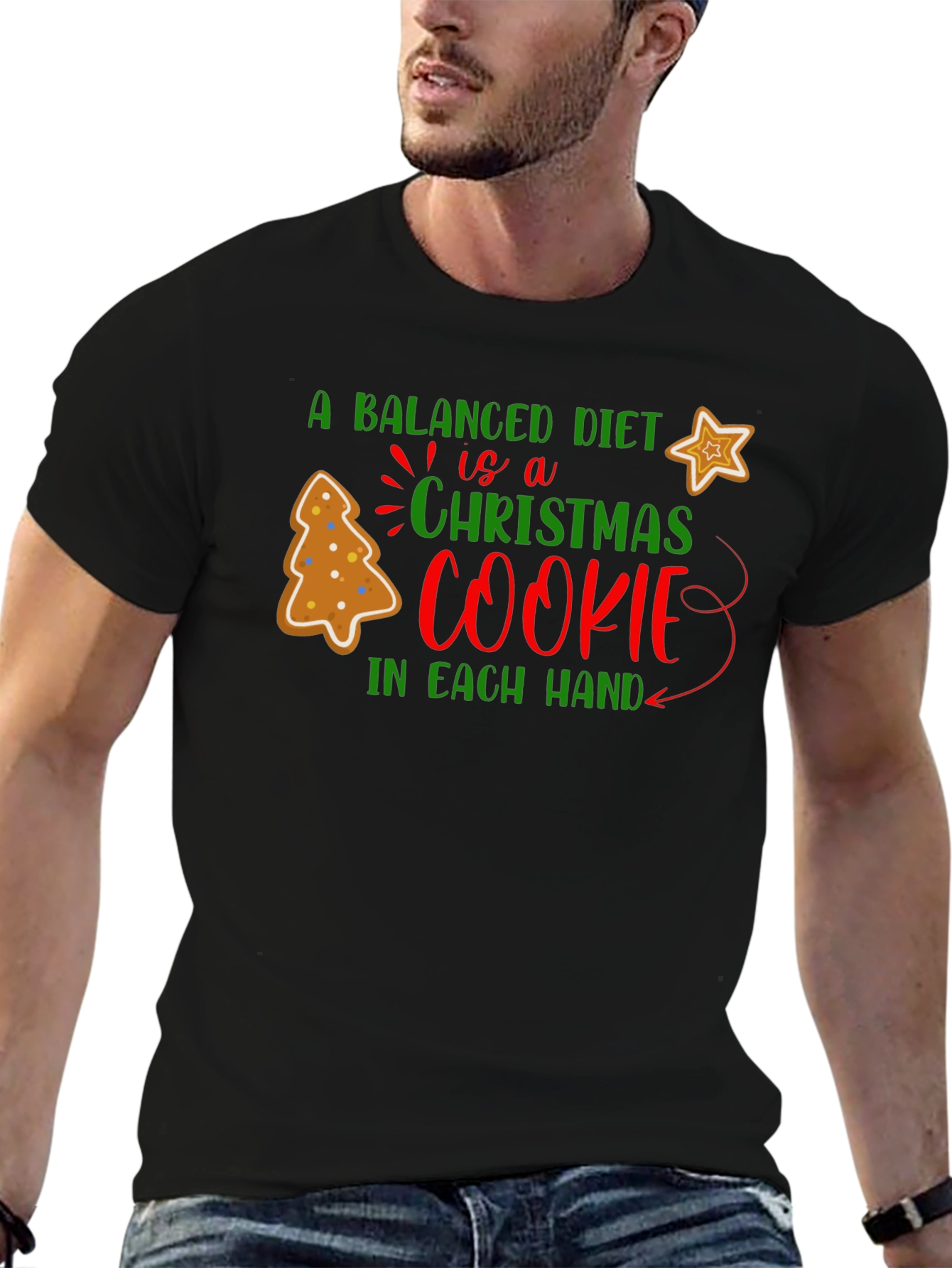 Christmas Cookie Balanced Diet T-Shirt