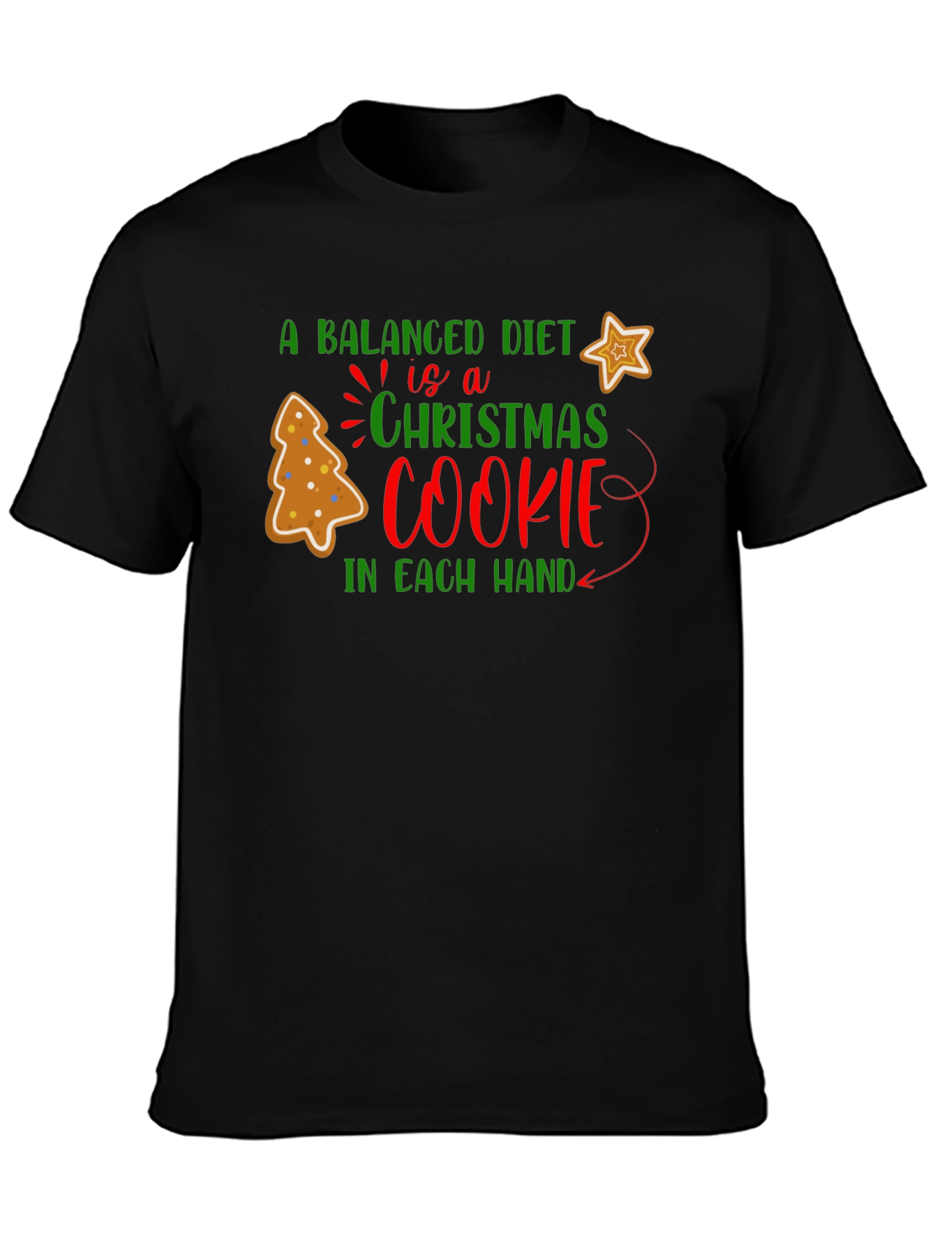 Christmas Cookie Balanced Diet T-Shirt