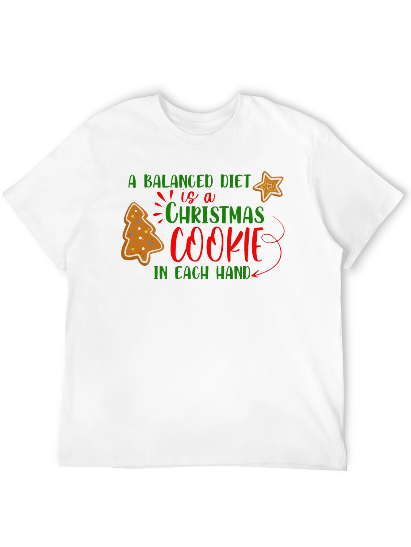 Christmas Cookie Balanced Diet T-Shirt