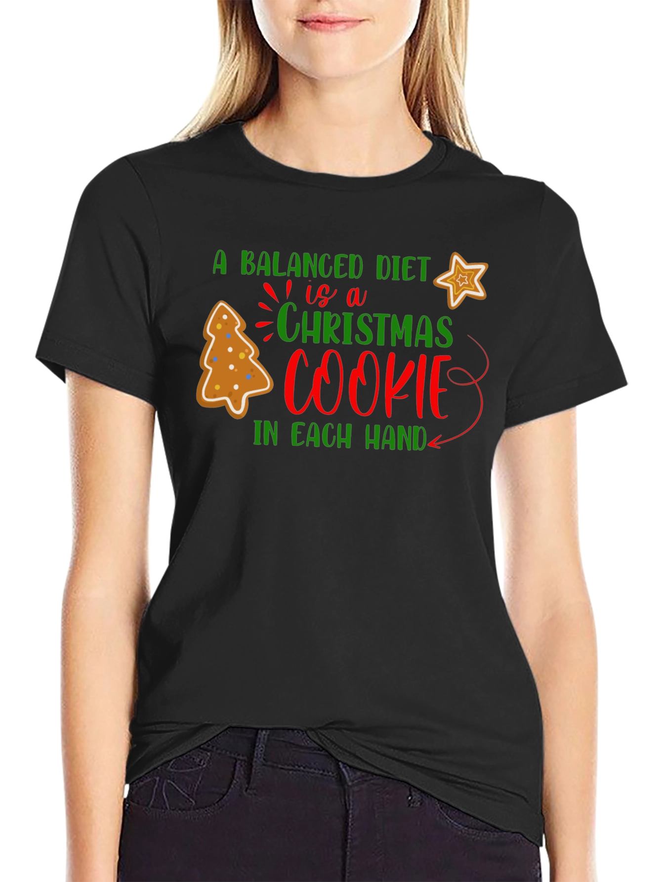 Christmas Cookie Balanced Diet T-Shirt