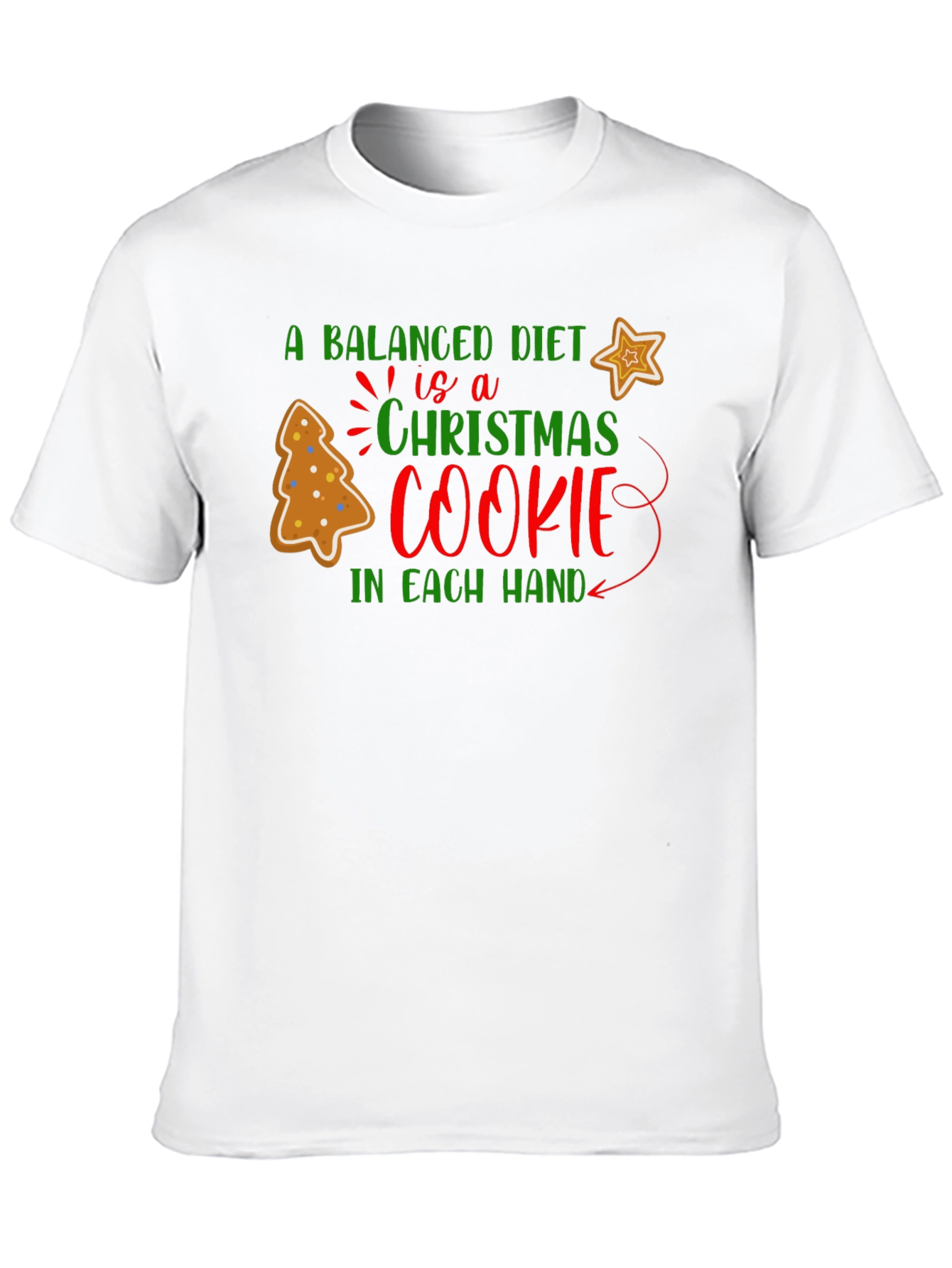 Christmas Cookie Balanced Diet T-Shirt