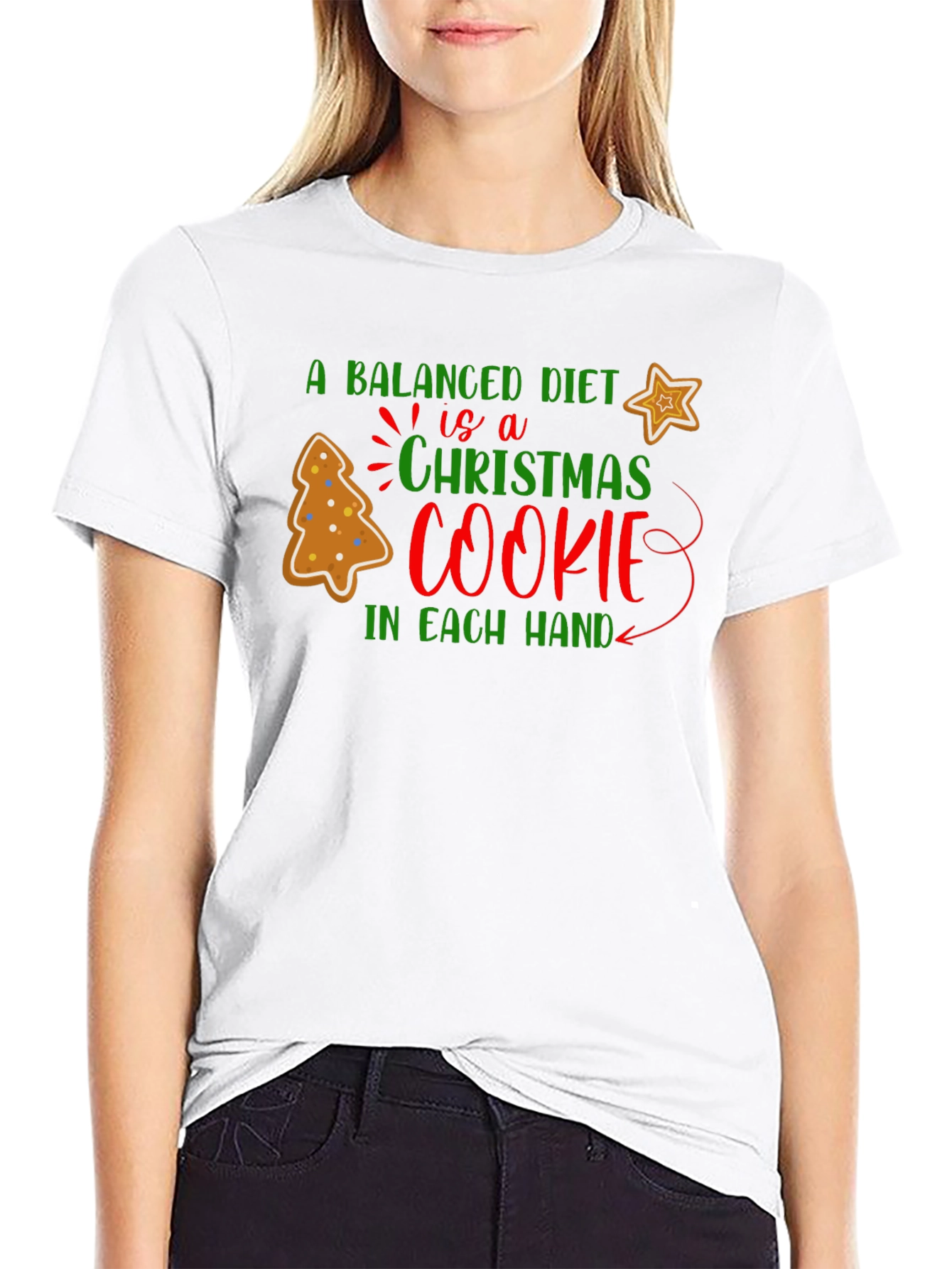 Christmas Cookie Balanced Diet T-Shirt
