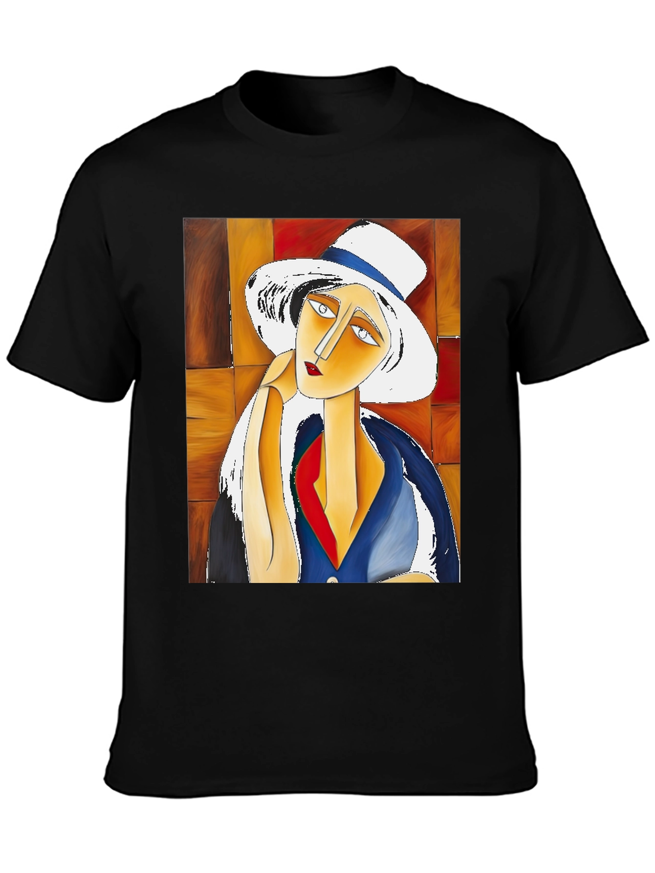 Abstract Art Woman T-Shirt - Unique Graphic Tee