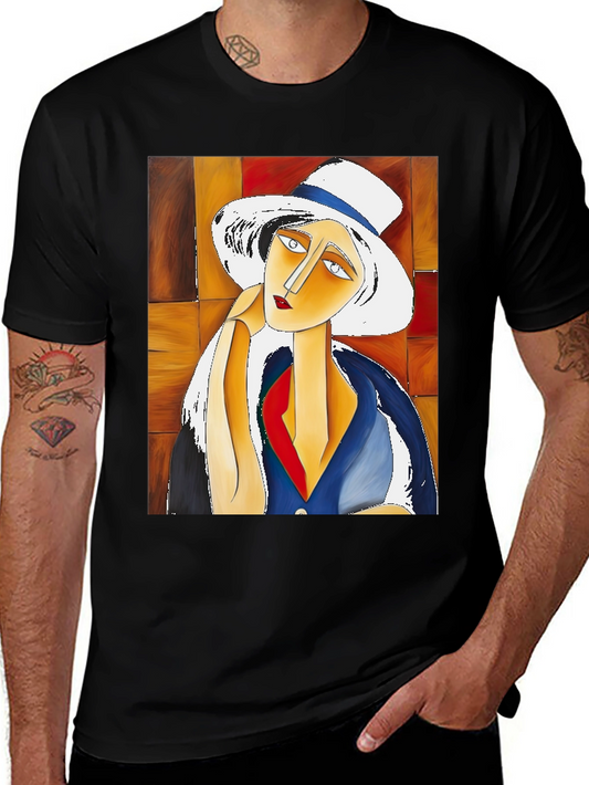 Abstract Art Woman T-Shirt - Unique Graphic Tee