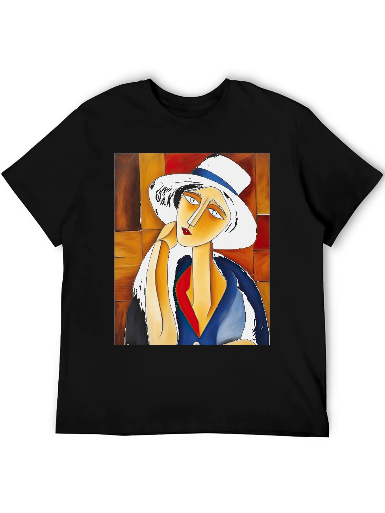Abstract Art Woman T-Shirt - Unique Graphic Tee