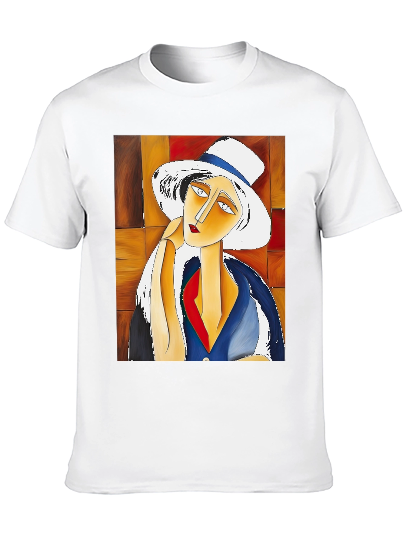 Abstract Art Woman T-Shirt - Unique Graphic Tee