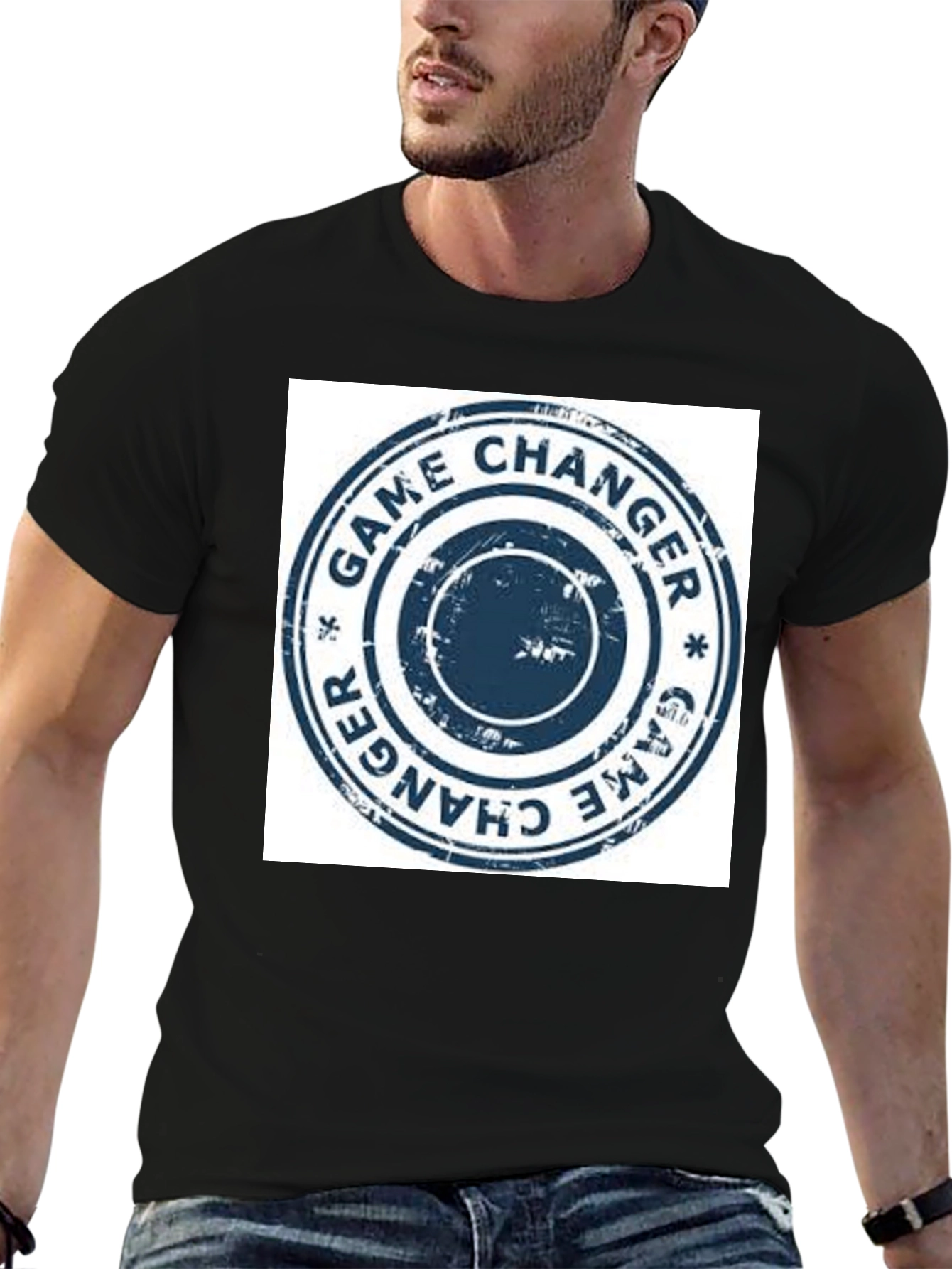 Game Changer Graphic Tee - Black Crew Neck