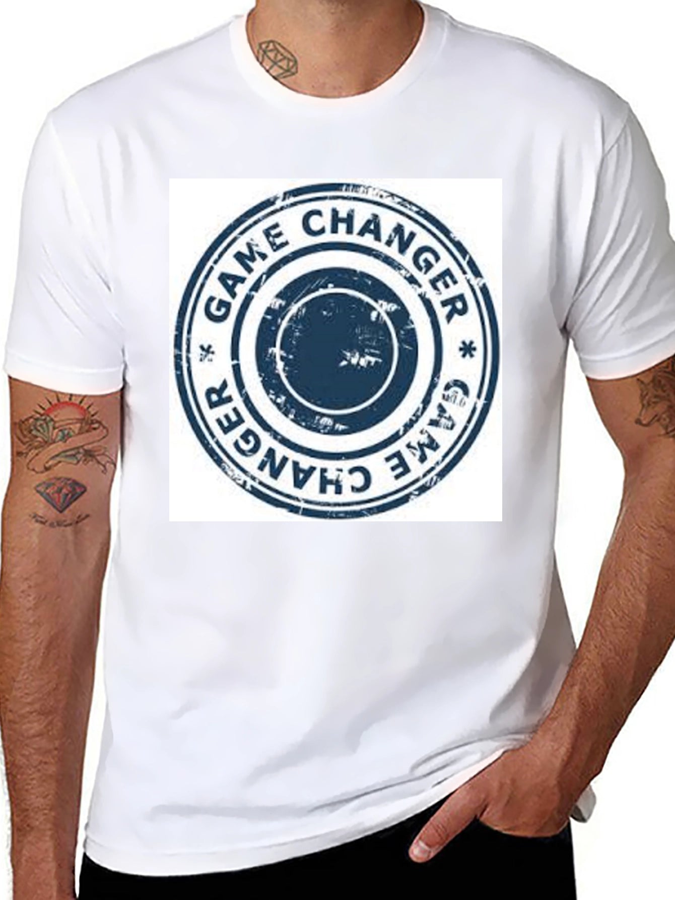 Game Changer Graphic Tee - Black Crew Neck