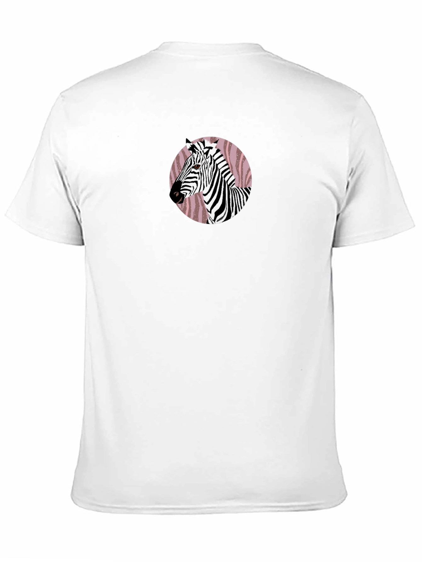 Zebra Graphic Print Crew Neck T-Shirt